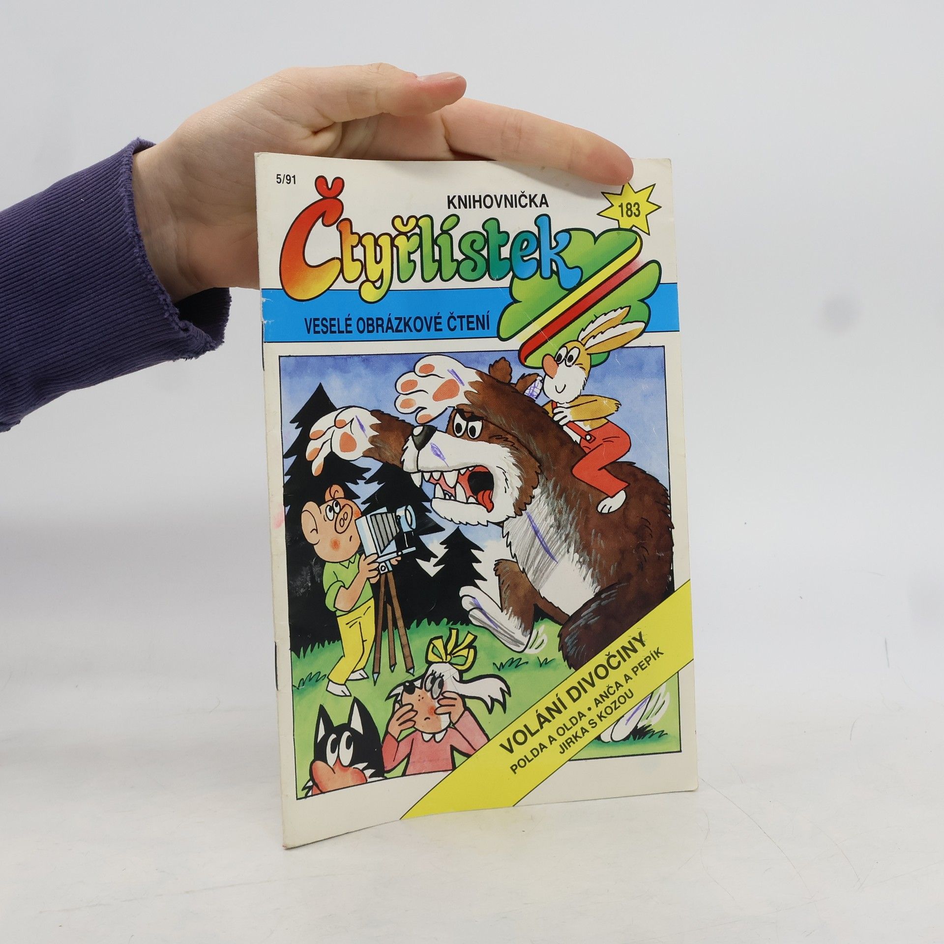 Jaroslav Němeček Čtyřlístek 5/1991 183. Volání divočiny