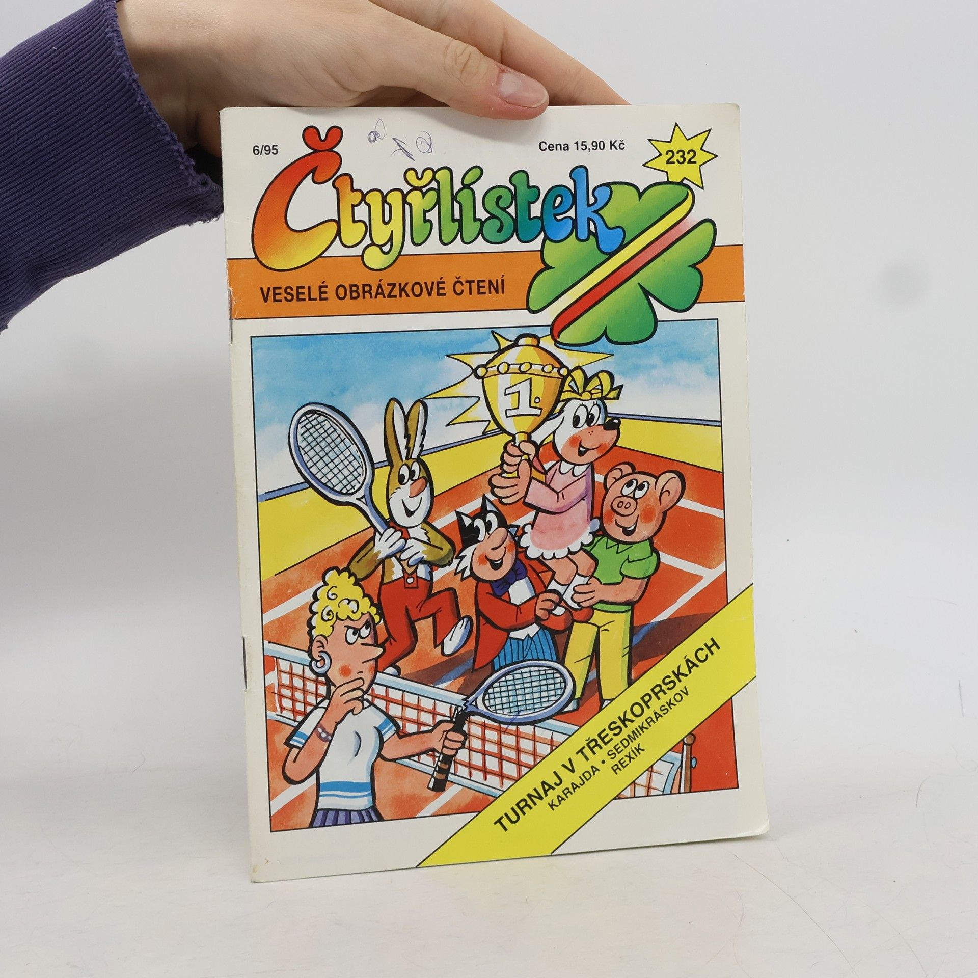 Jaroslav Němeček Čtyřlístek 232. 6/1995. Turnaj v Třeskoprskách