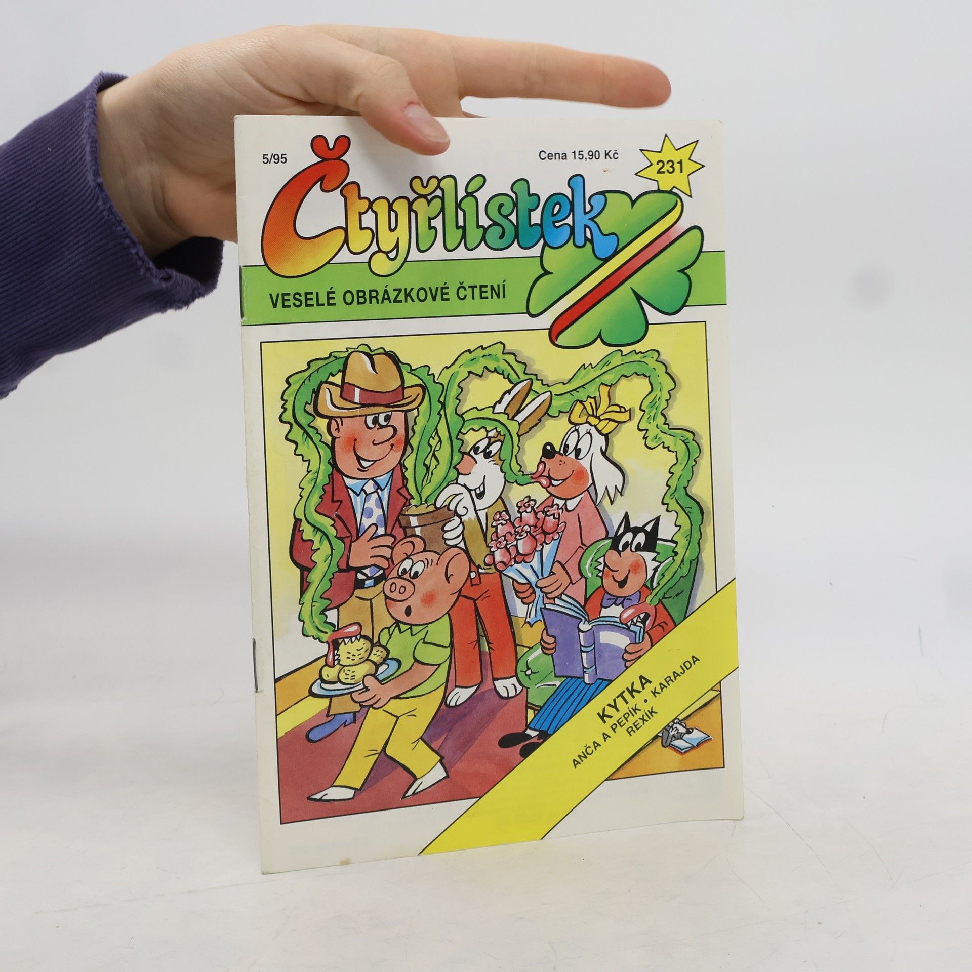 Ljuba Štíplová Čtyřlístek 231, 5/1995. Kytka