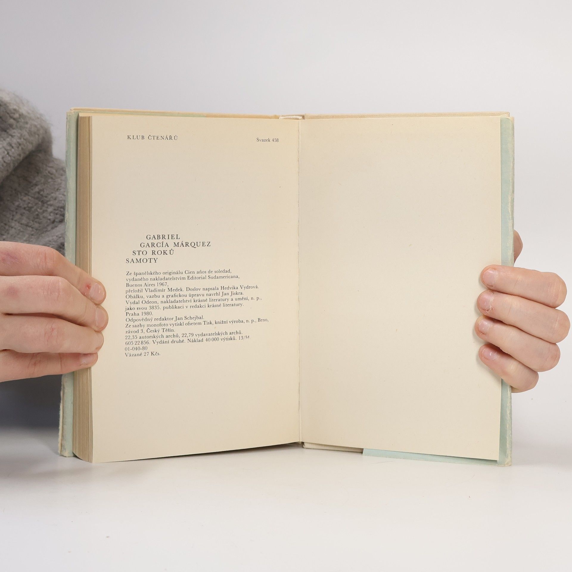 Gabriel García Márquez Sto roků samoty