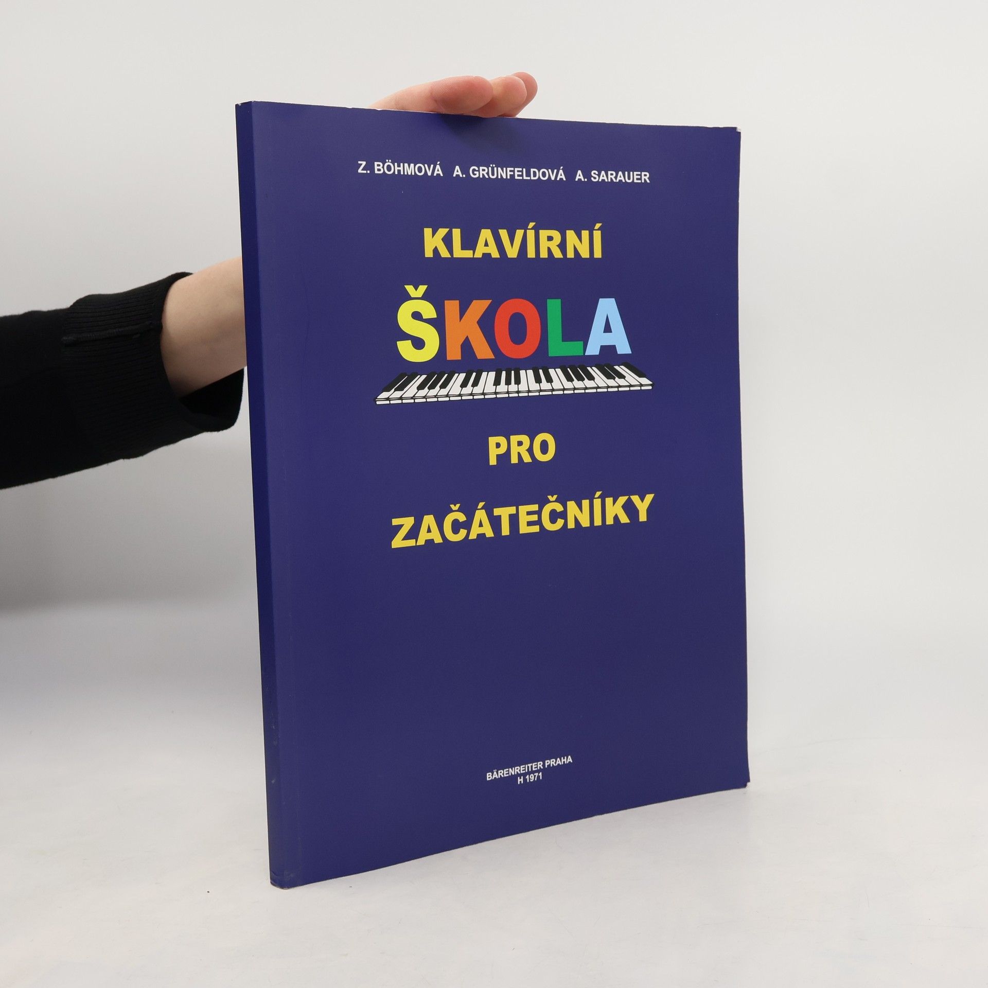 Zdeňka Bohmová Klavírní škola pro začátečníky