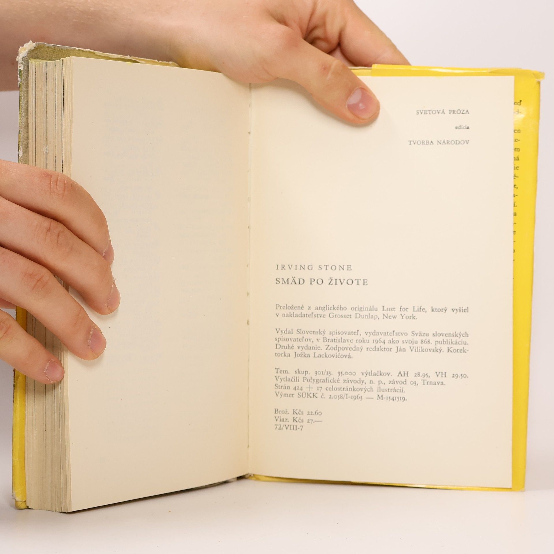 Irving Stone Smäd po živote
