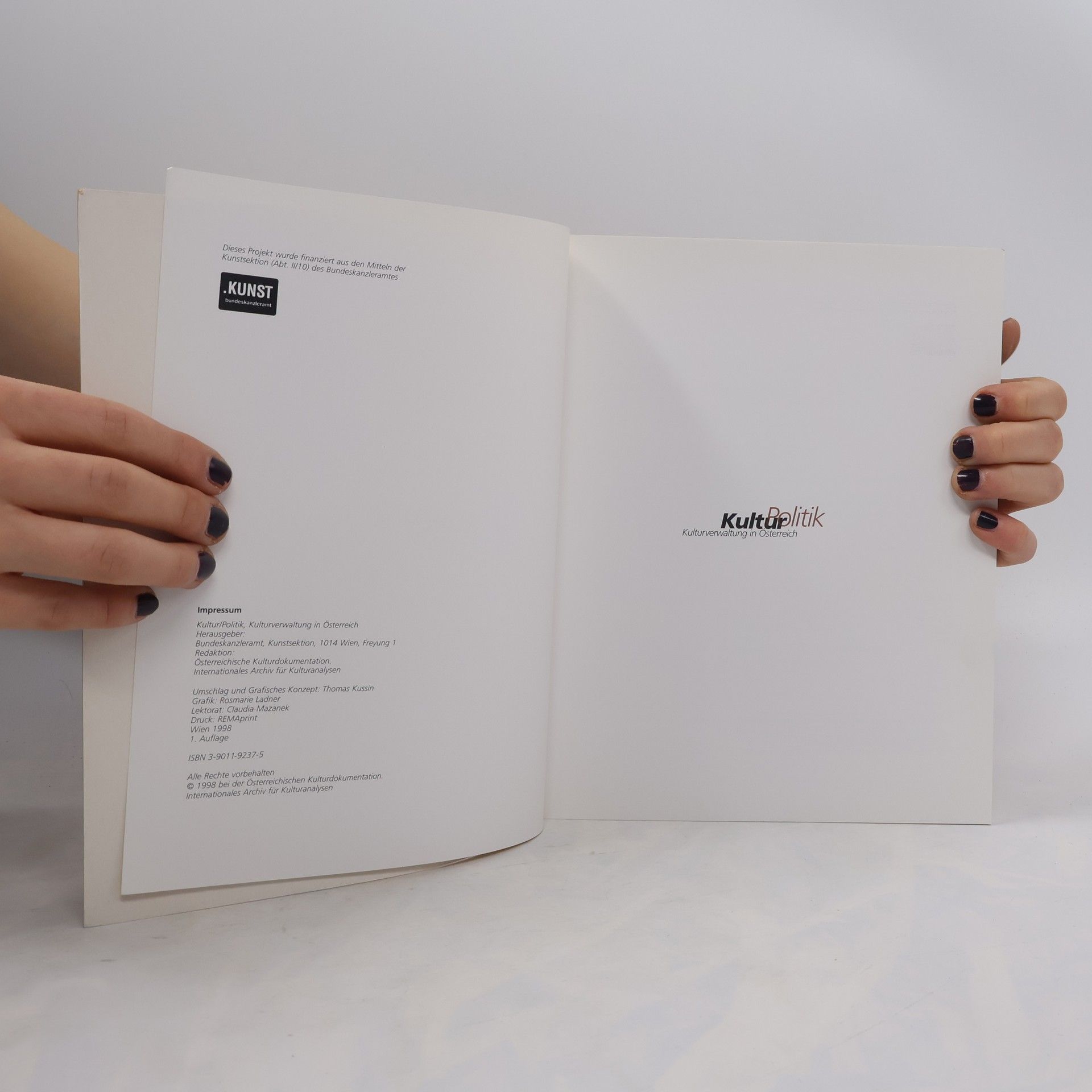 Auteurscollectief Kulturpolitik. Kulturverwaltung in Österreich