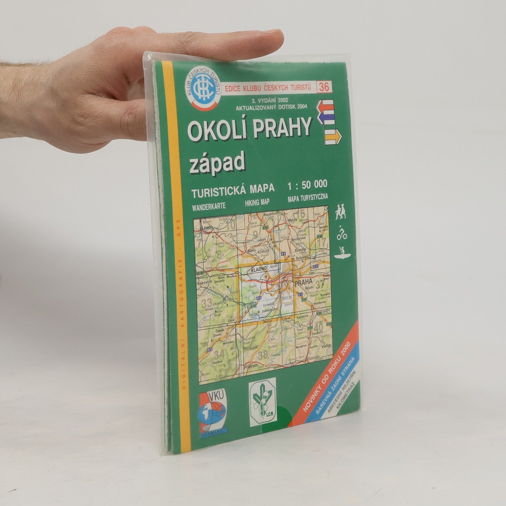 Jiří Rohlík Okolí Prahy - západ, turistická mapa