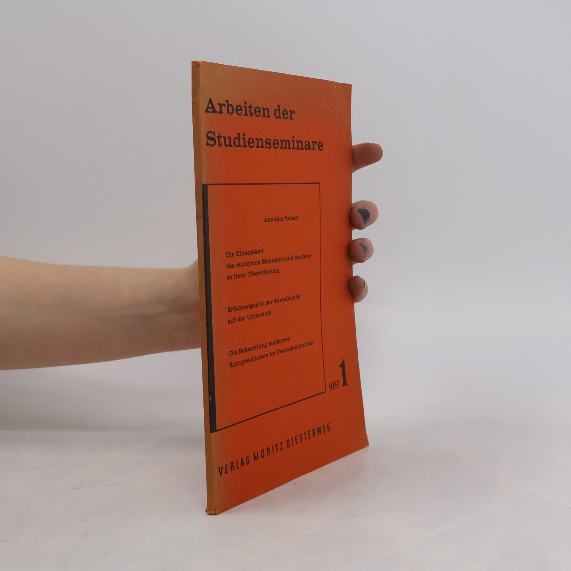 Autorenkollektiv Arbeiten der Studienseminare 1.