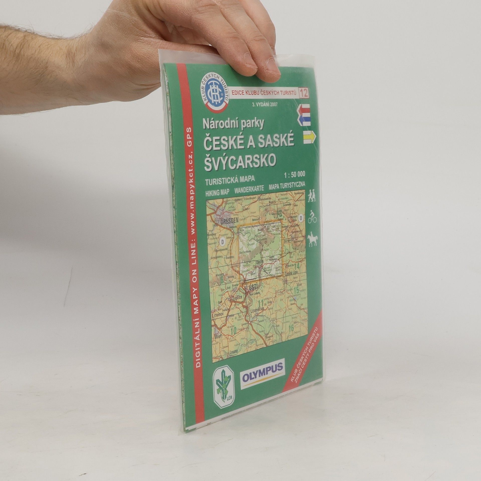 Kolektiv autorů Národní parky České a Saské Švýcarsko turistická mapa 1:50 000