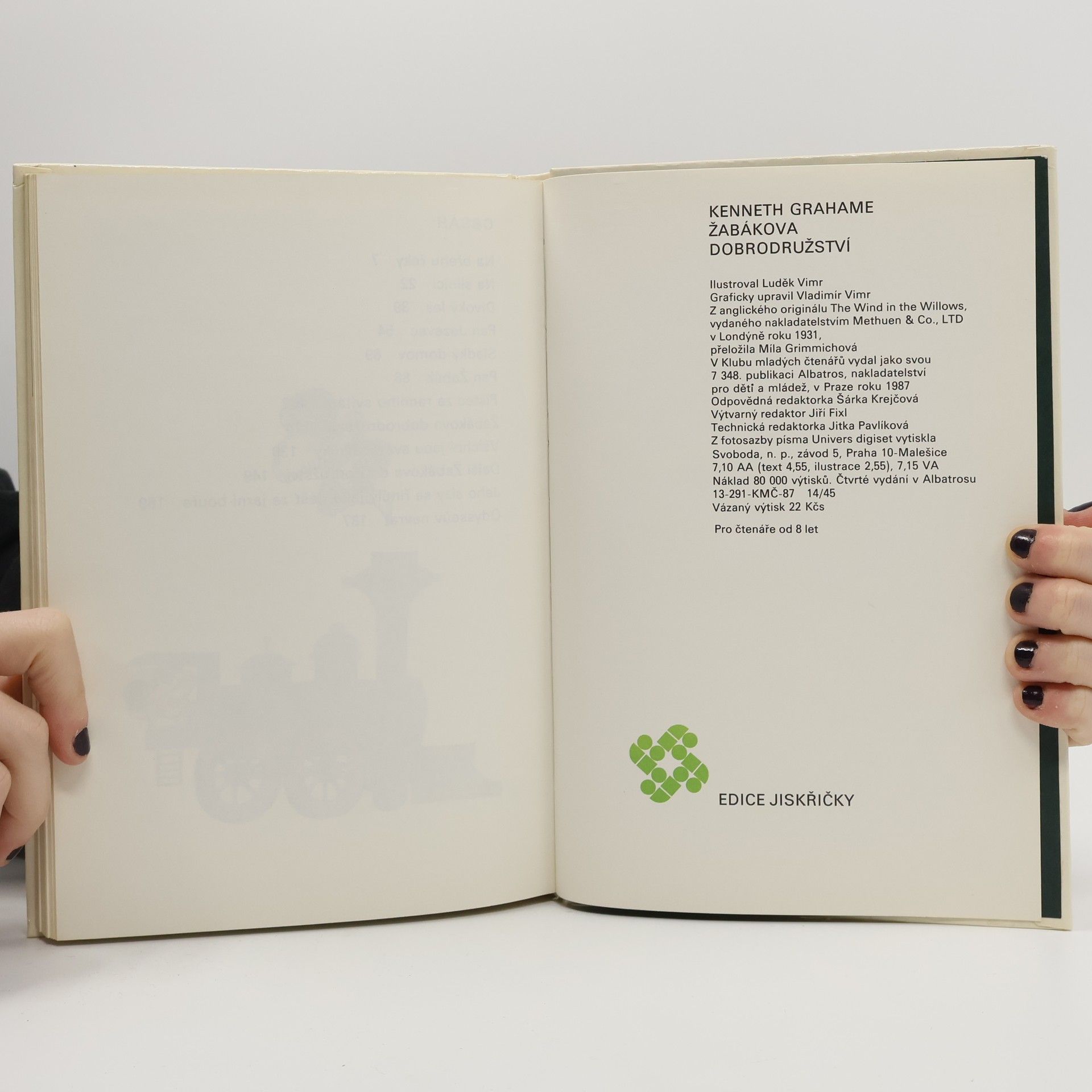 Kenneth Grahame Žabákova dobrodružství