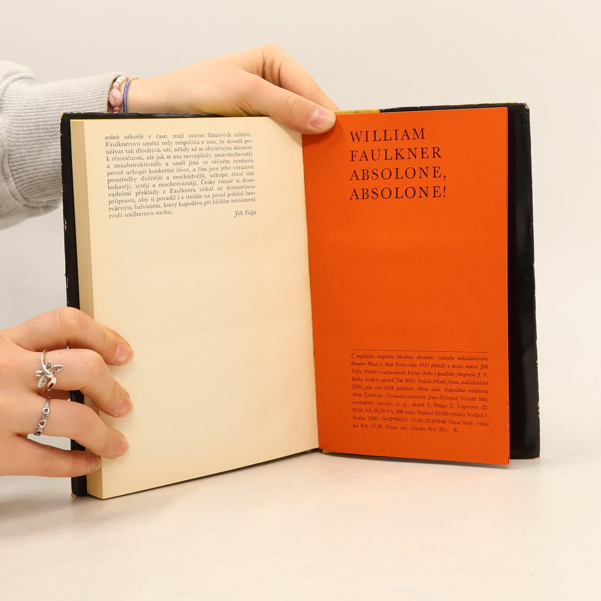 William Faulkner Absolone, Absolone!