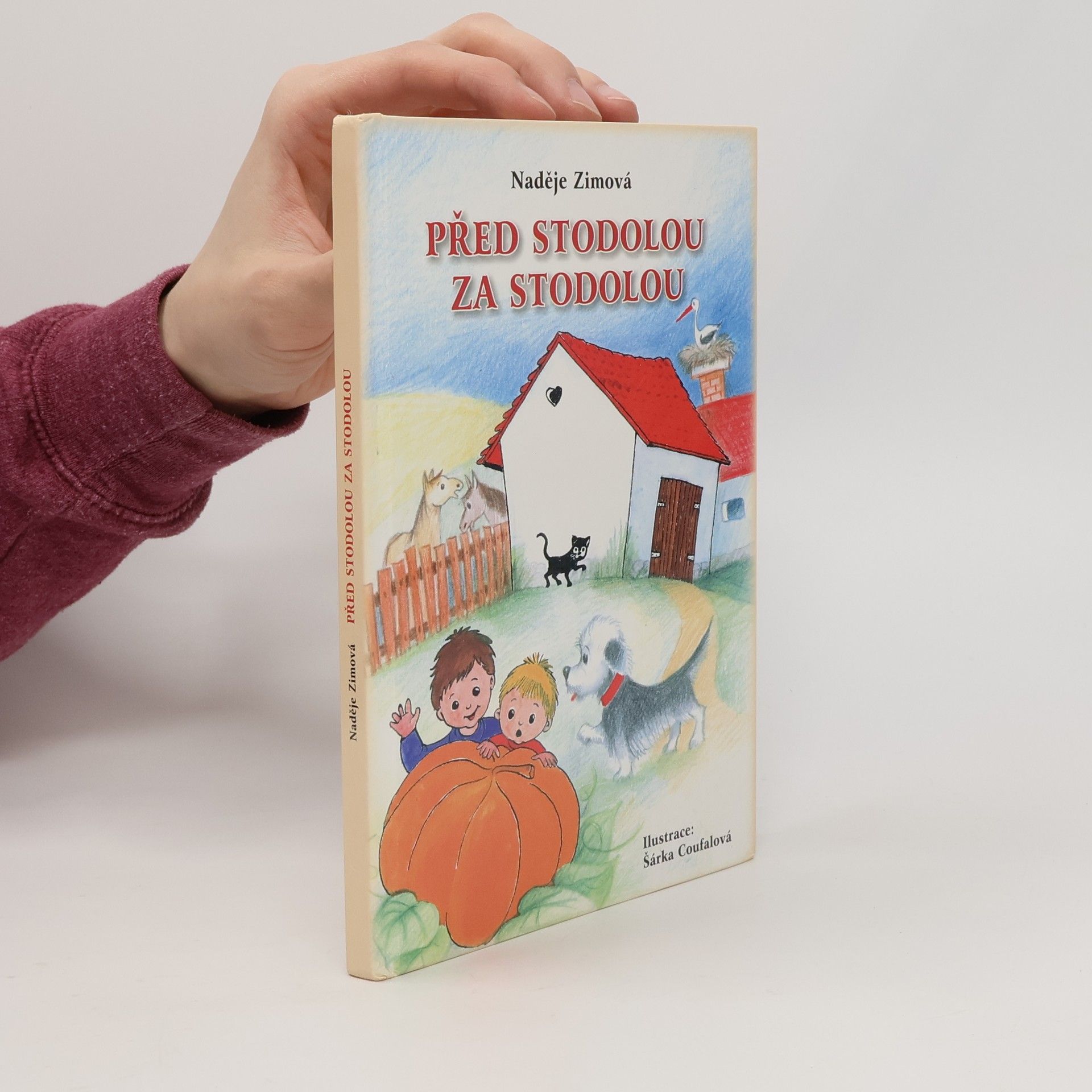 Naděje Zimová Před stodolou za stodolou