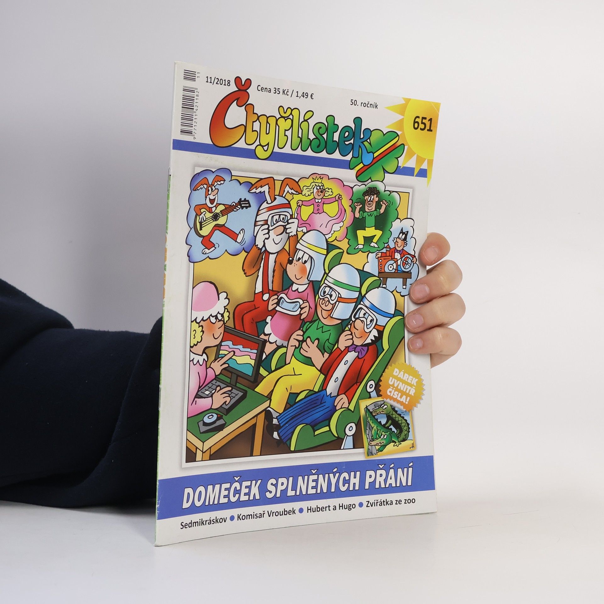 Various authors Čtyřlístek 651, 11/2018. Domeček splněných přání