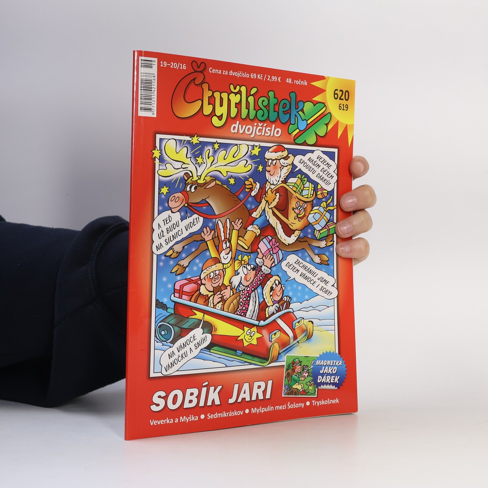 Auteurscollectief Čtyřlístek dvojčíslo 619-620. 19-20/2016. Sobík Jari