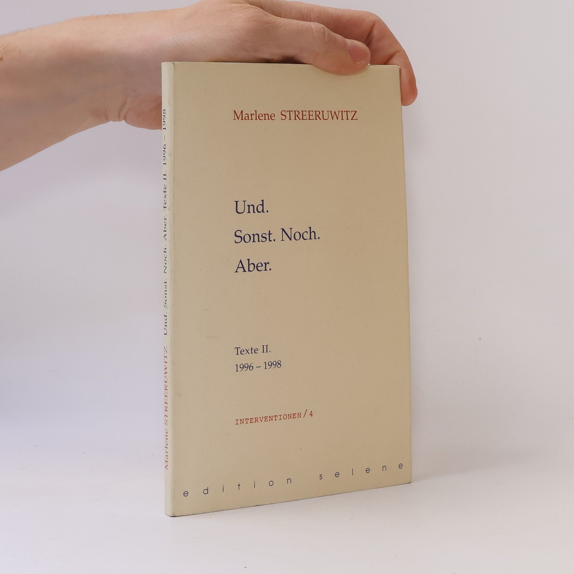 Und. Sonst. Noch. Aber