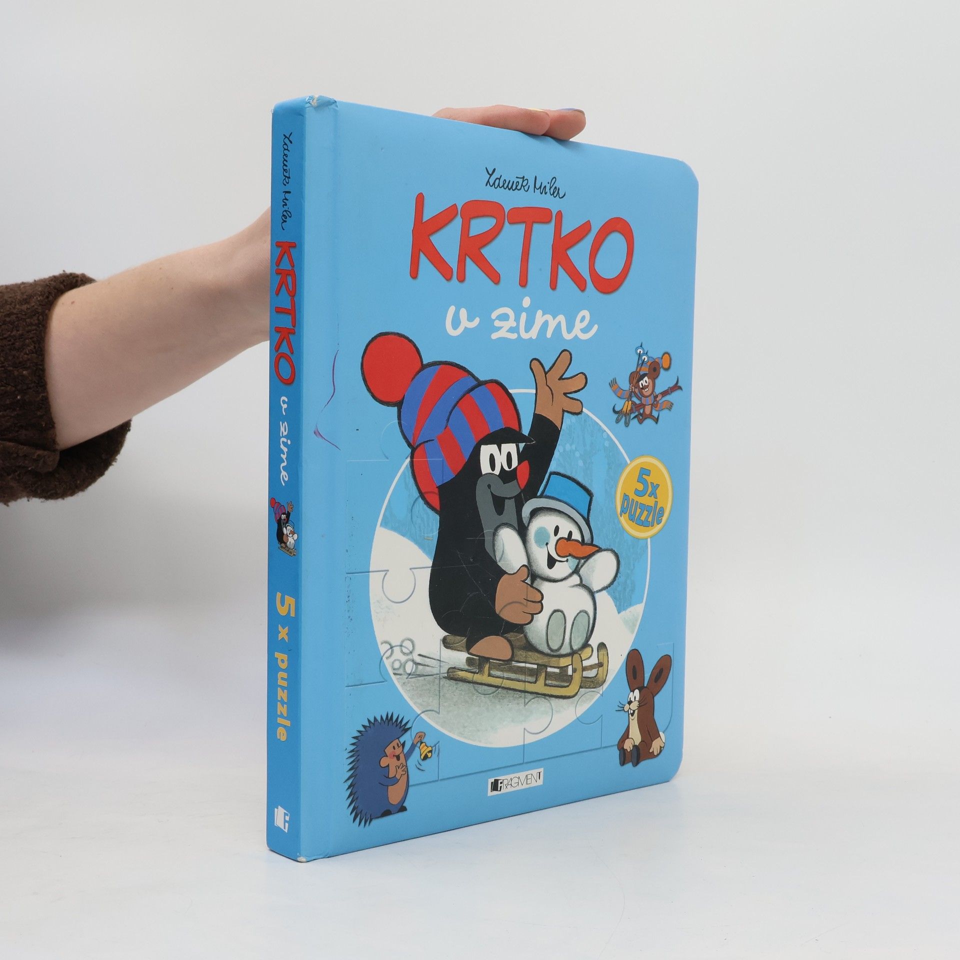 Zdeněk Miler Krtko v zime. 5x puzzle
