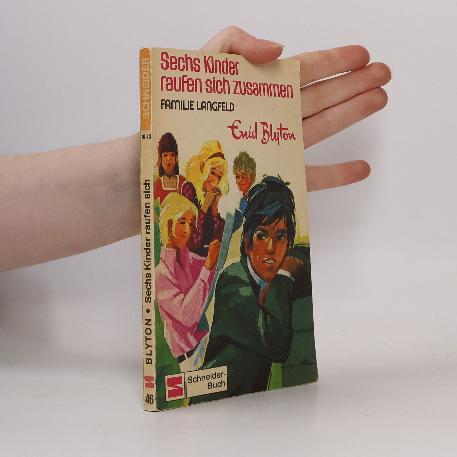 Enid Blyton Sechs Kinder raufen sich zusammen.