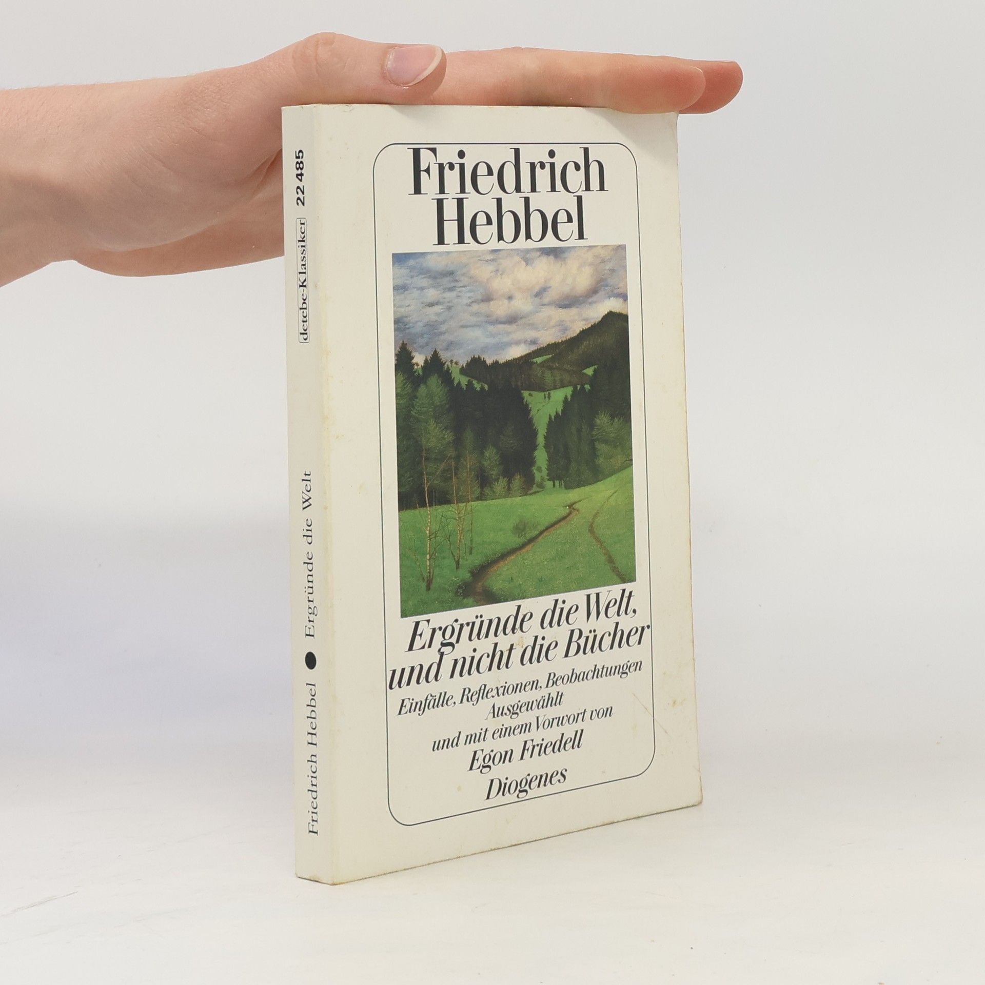 Friedrich Hebbel Ergründe die Welt, und nicht die Bücher