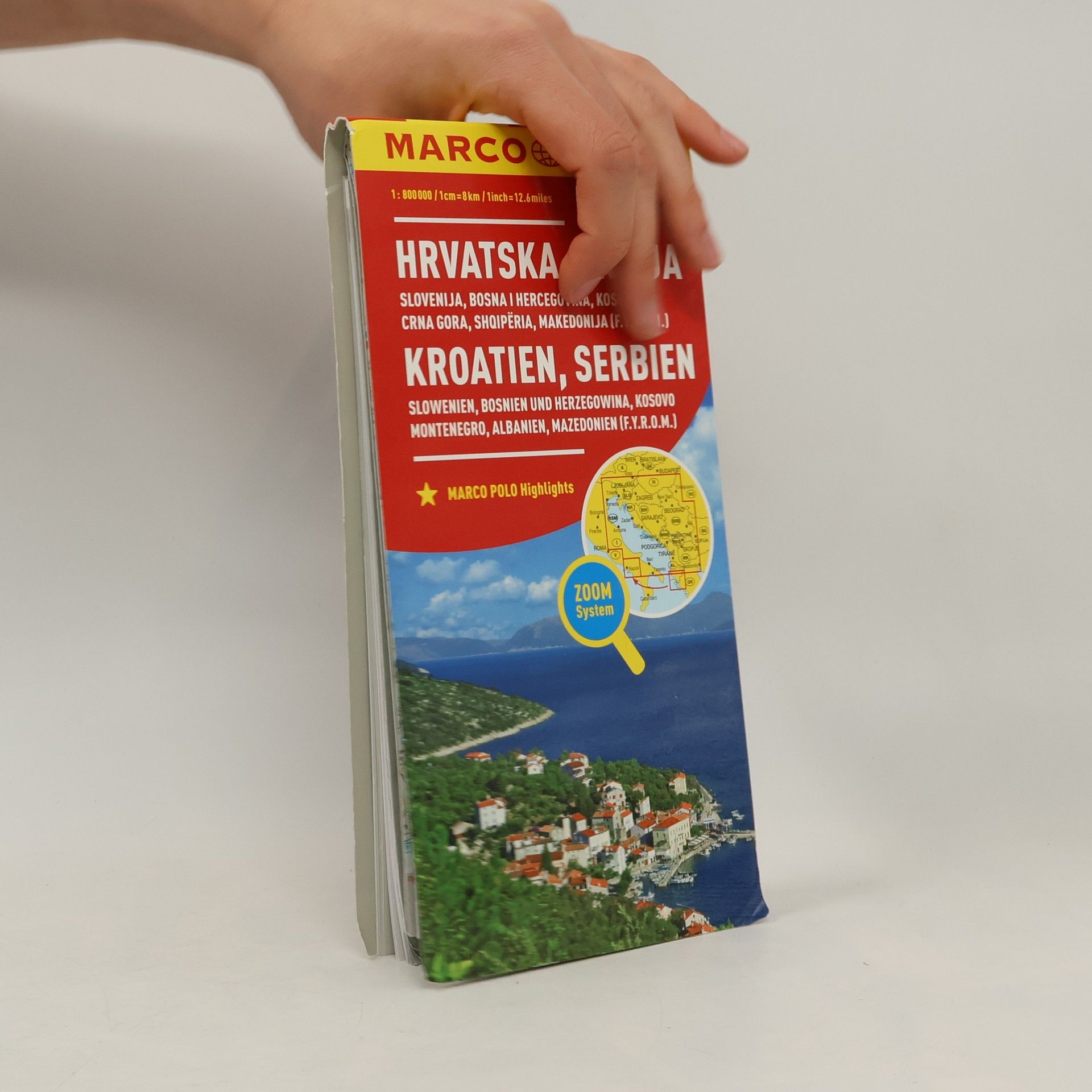 Autorenkollektiv MARCO POLO Highlights: MARCO POLO Länderkarte Kroatien, Serbien, Bosnien und Herzegowina 1:800.000