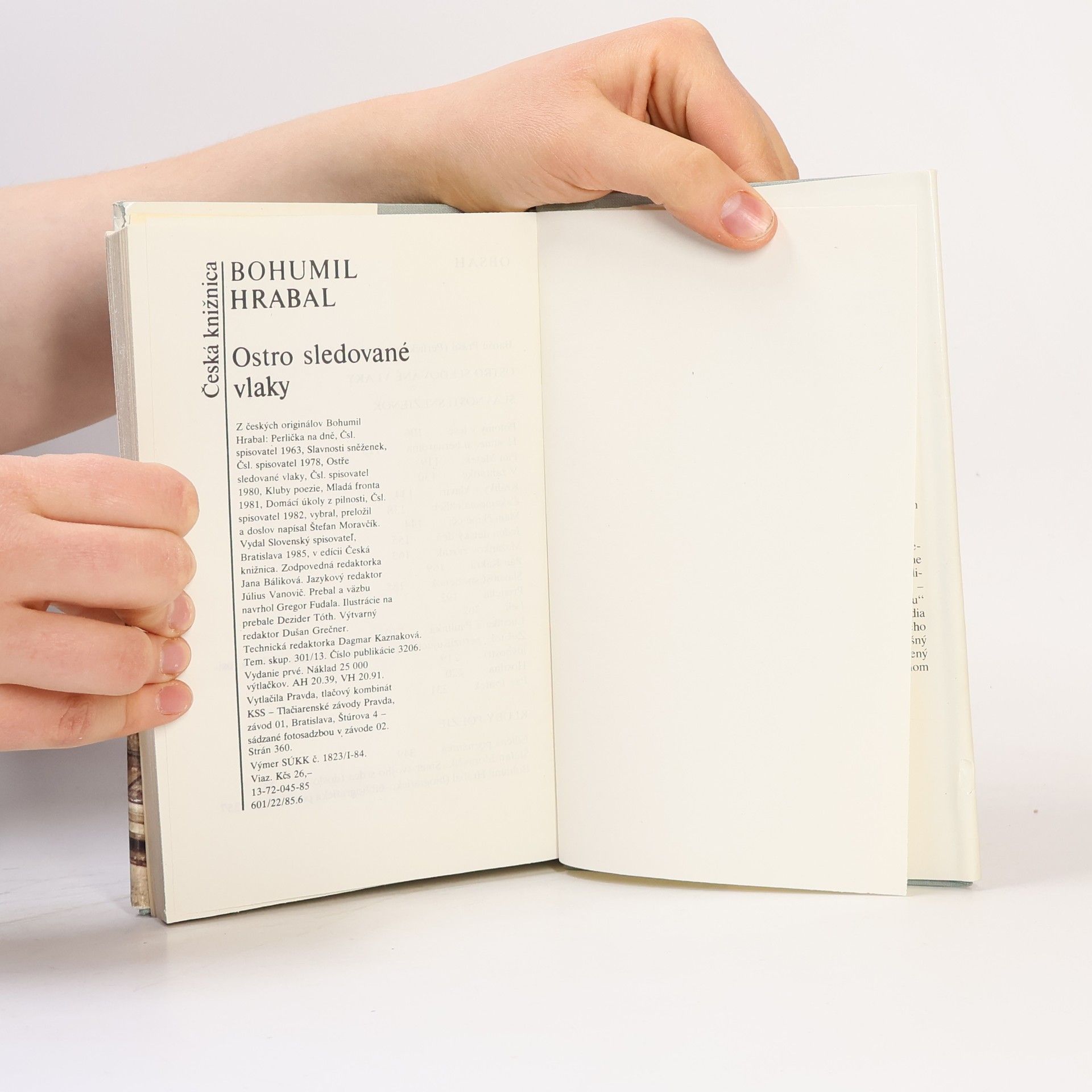 Bohumil Hrabal Ostro sledované vlaky