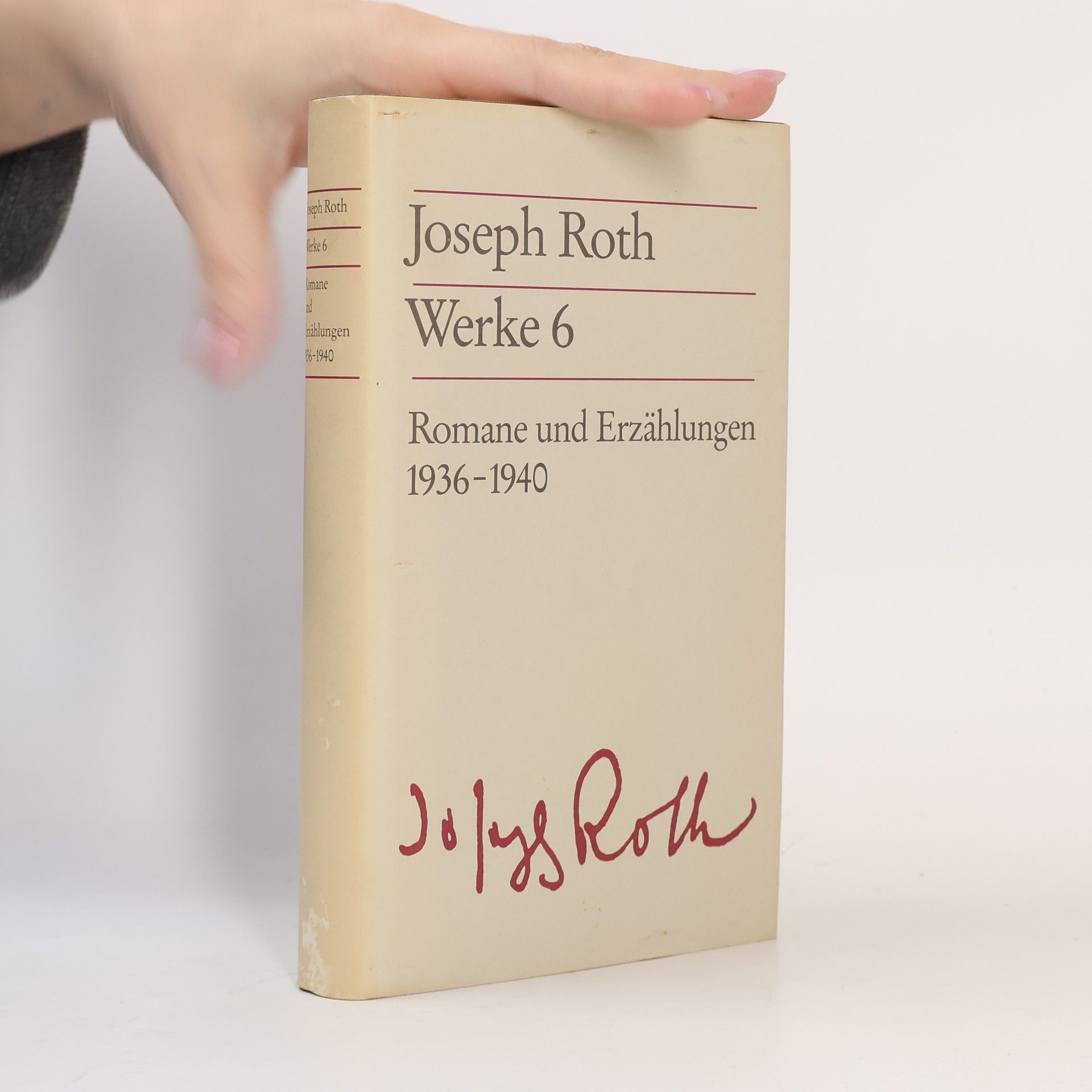 Joseph Roth Werke 6. Romane und Erzählungen, 1936-1940