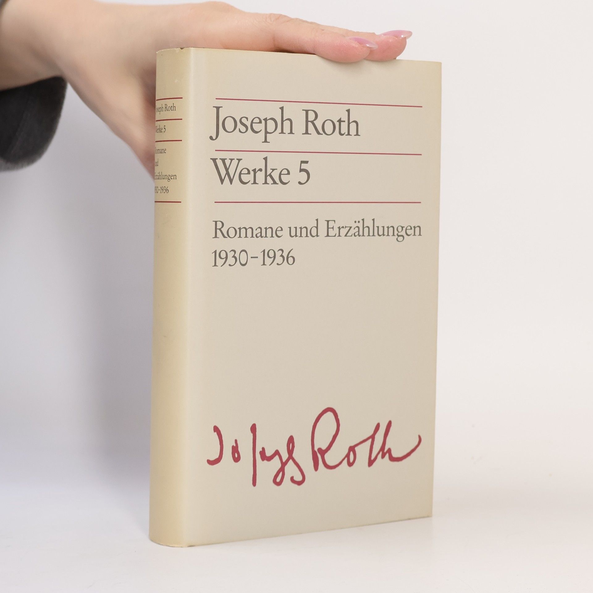 Joseph Roth Werke 5. Romane und Erzählungen 1930-1936