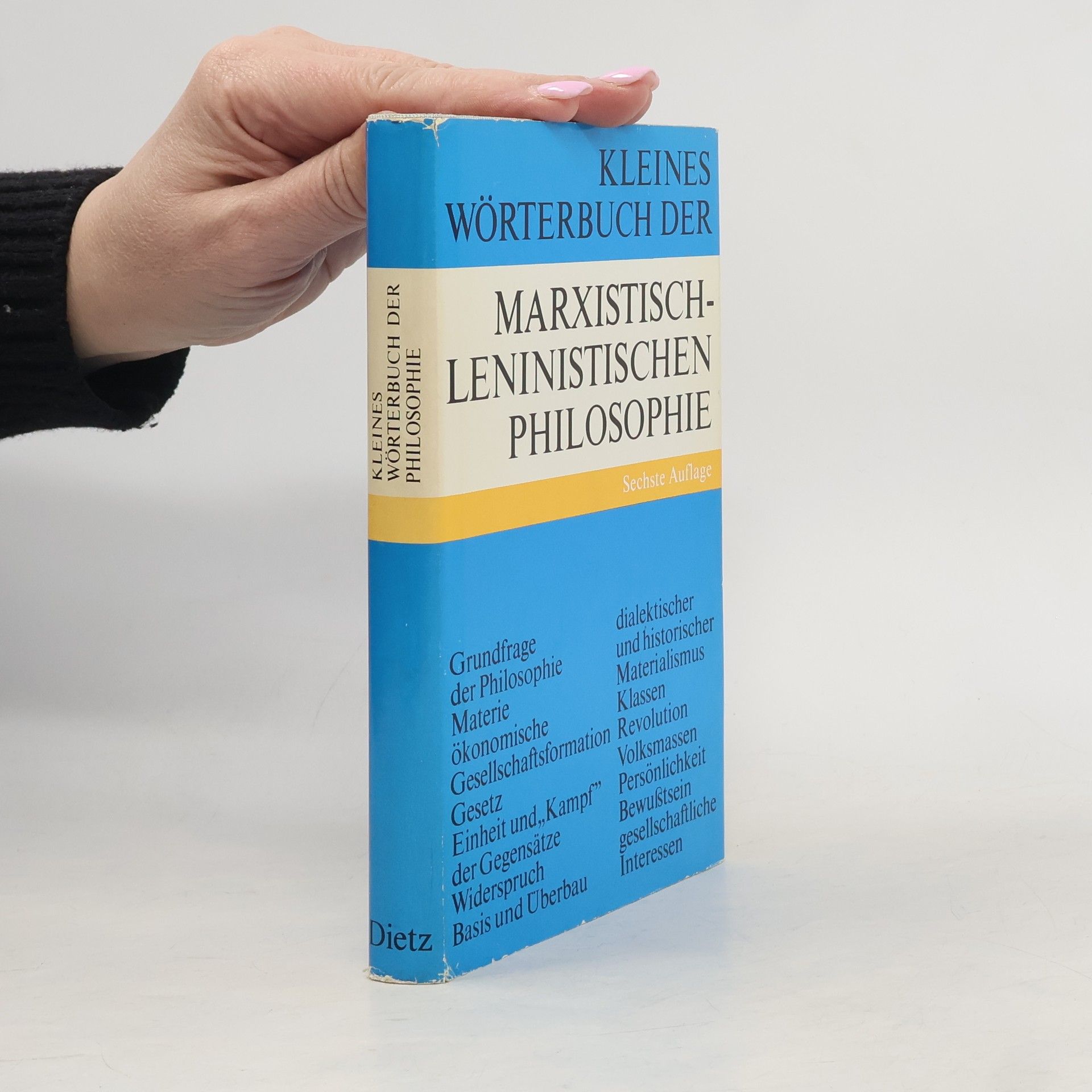 Manfred Buhr Kleines Wőrterbuch der Marxistisch-Leninistischen Philosophie