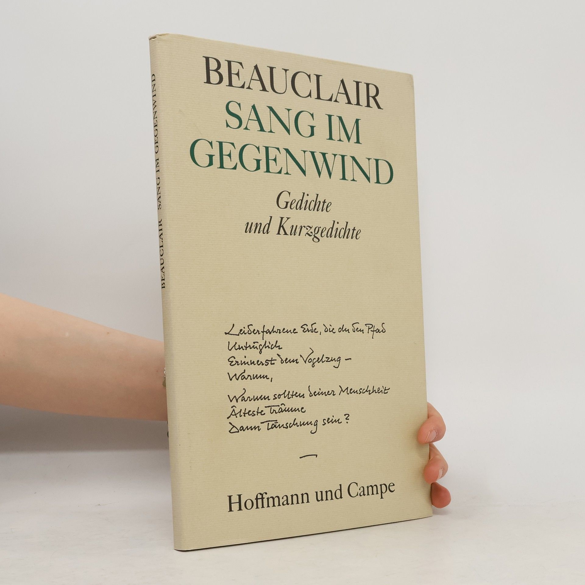 Gotthard de Beauclair Sang im Gegenwind