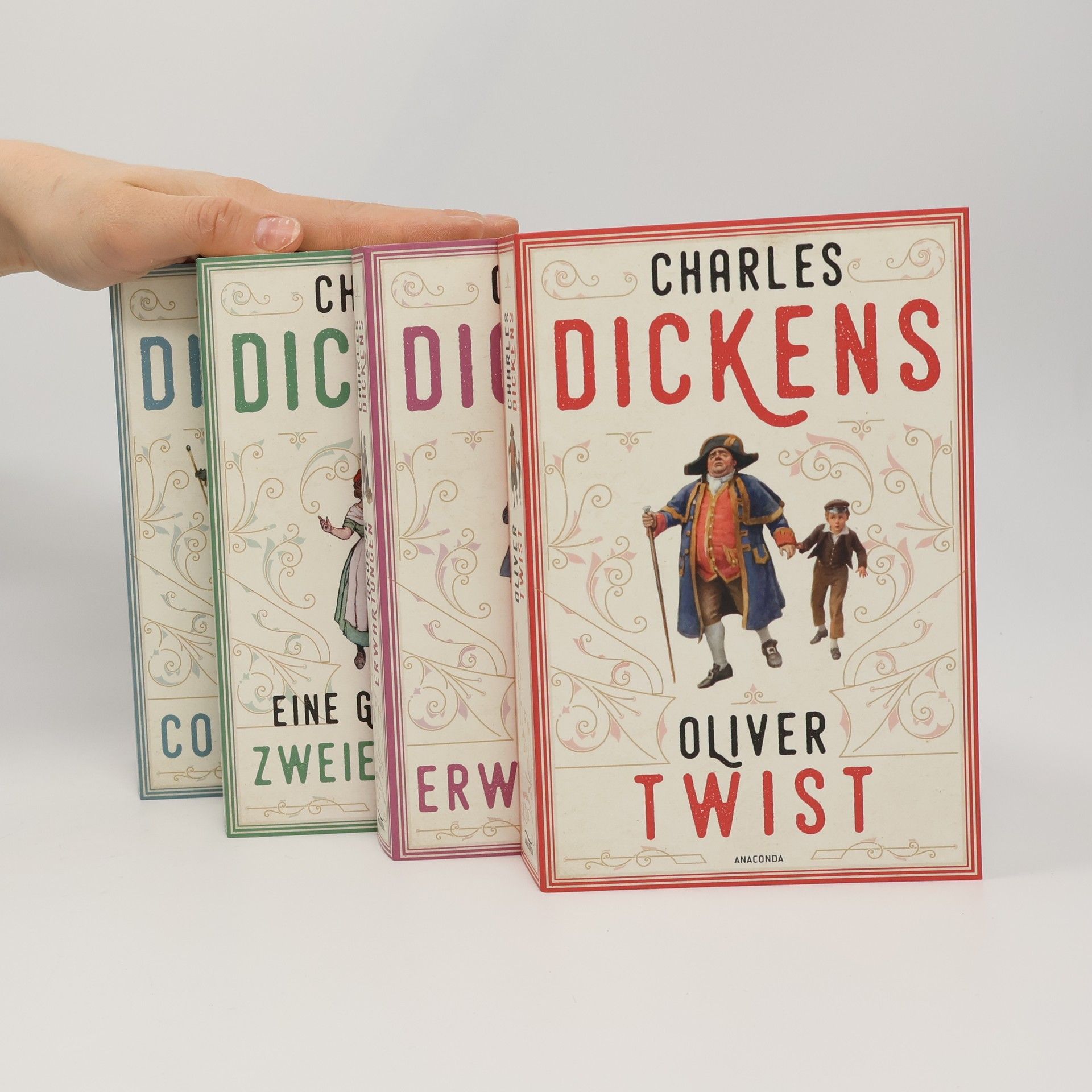 Charles Dickens Dickens, Charles: Die großen Romane (4 Bände im Schuber: Oliver Twist; David Copperfield; Eine Geschichte zweier Städte; Große E