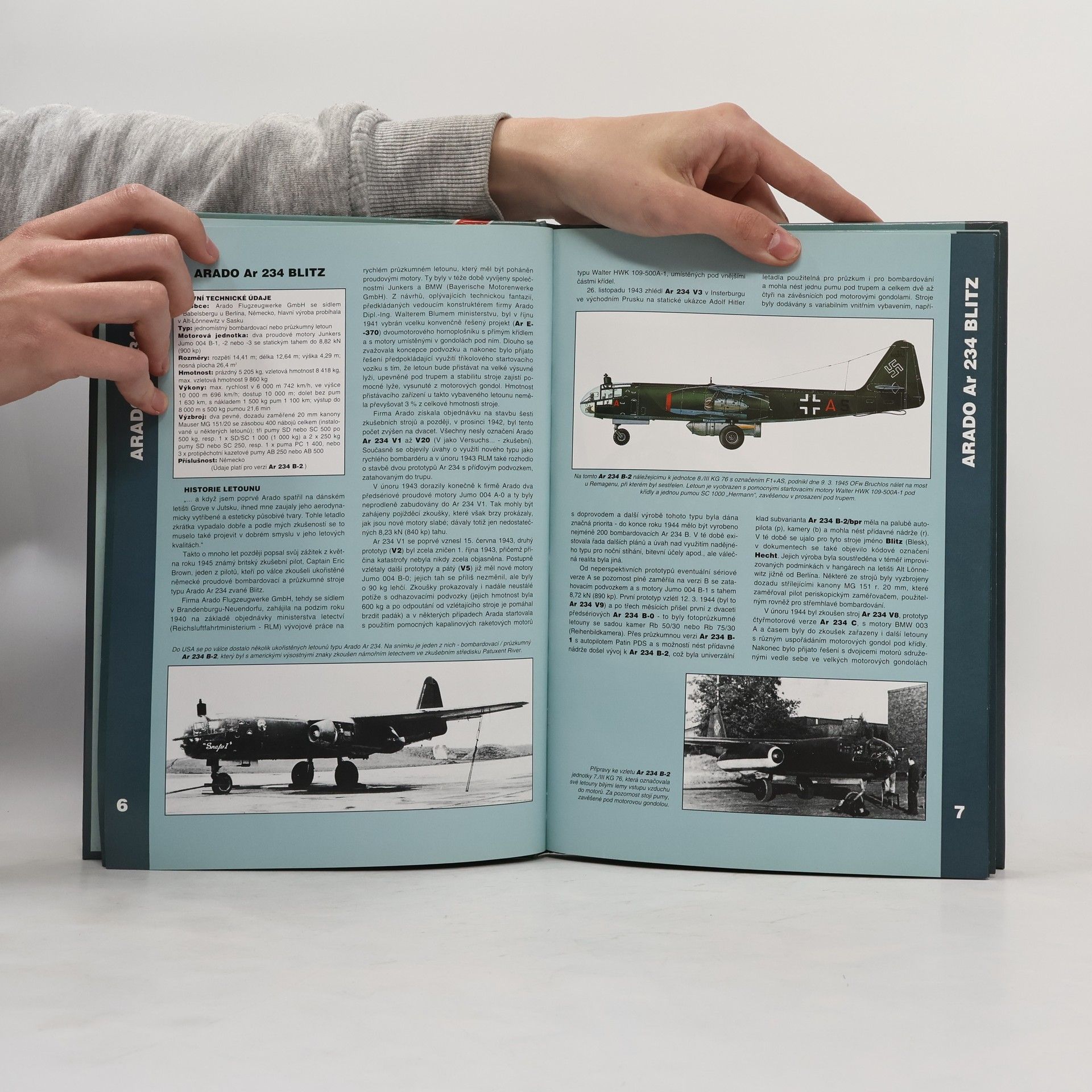 Jaroslav Schmid Letadla 1939-45 : stíhací a bombardovací letadla Německa. Díl 1, Kap. 1-15 (Arado Ar 234 až Heinkel He 219)
