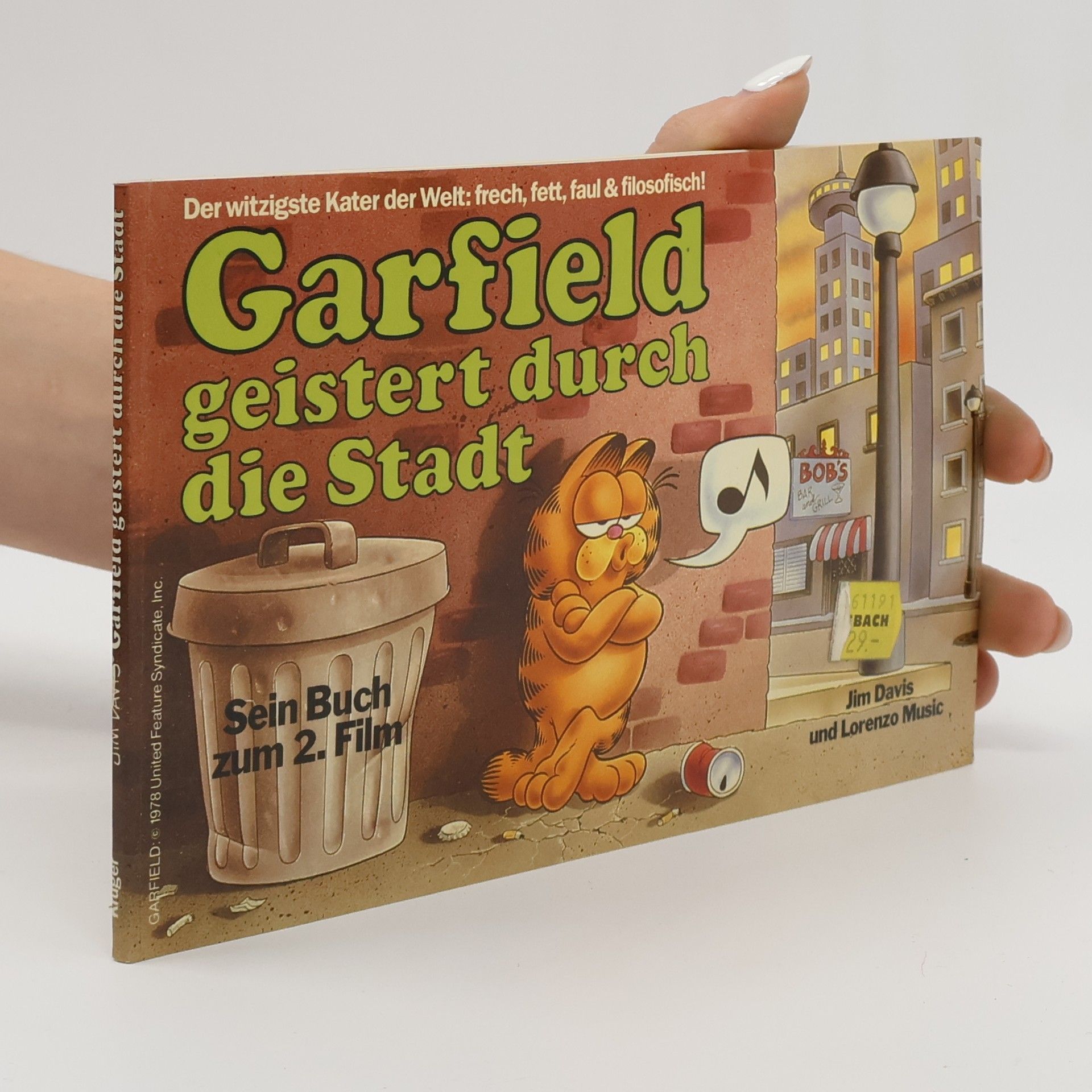 Jim Davis Garfield geistert durch die Stadt