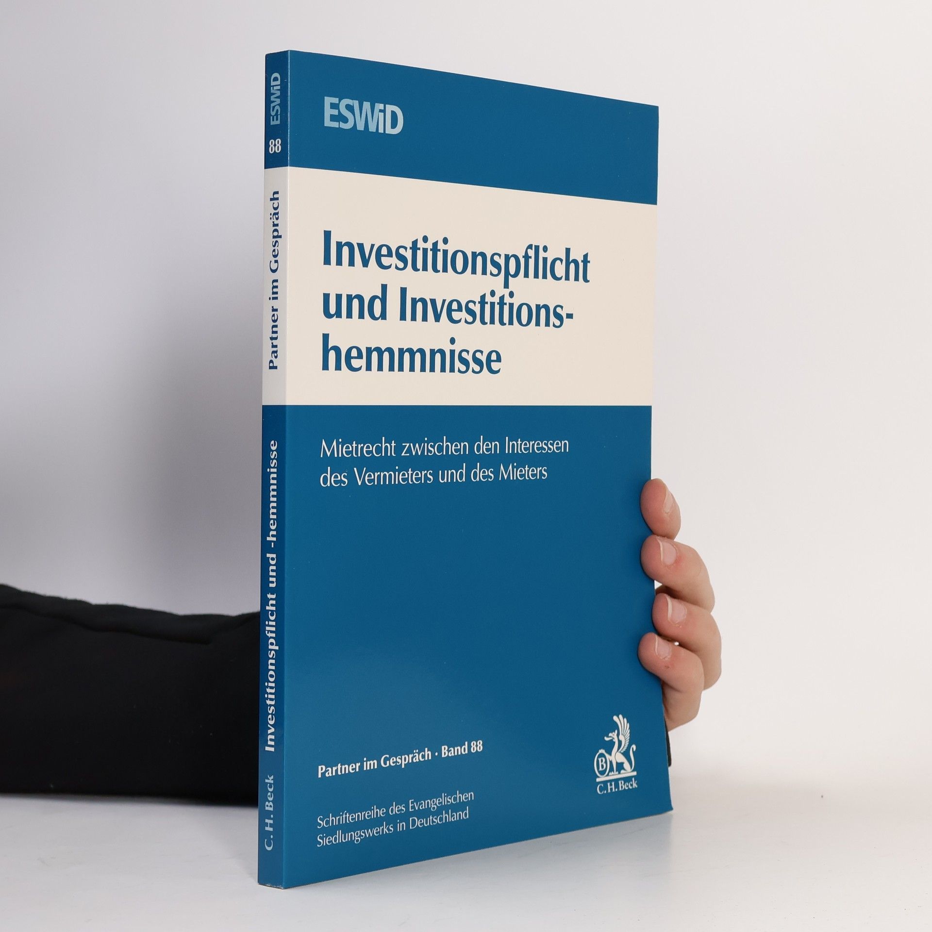 Evangelisches Siedlungswerk in Deutschland e.V. Investitionspflicht und Investitionshemmnisse
