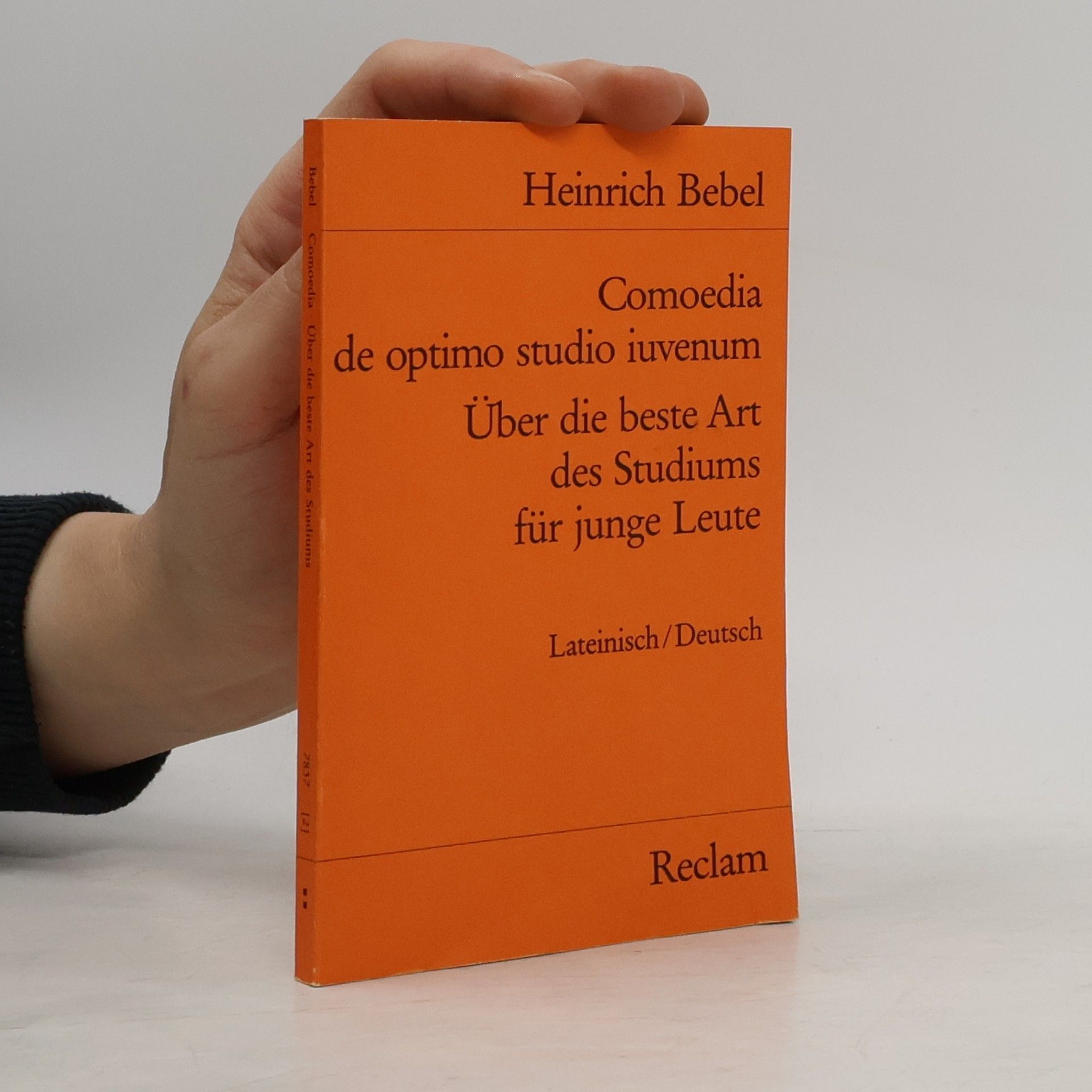 Heinrich Bebel Comoedia de optimo studio iuvenum