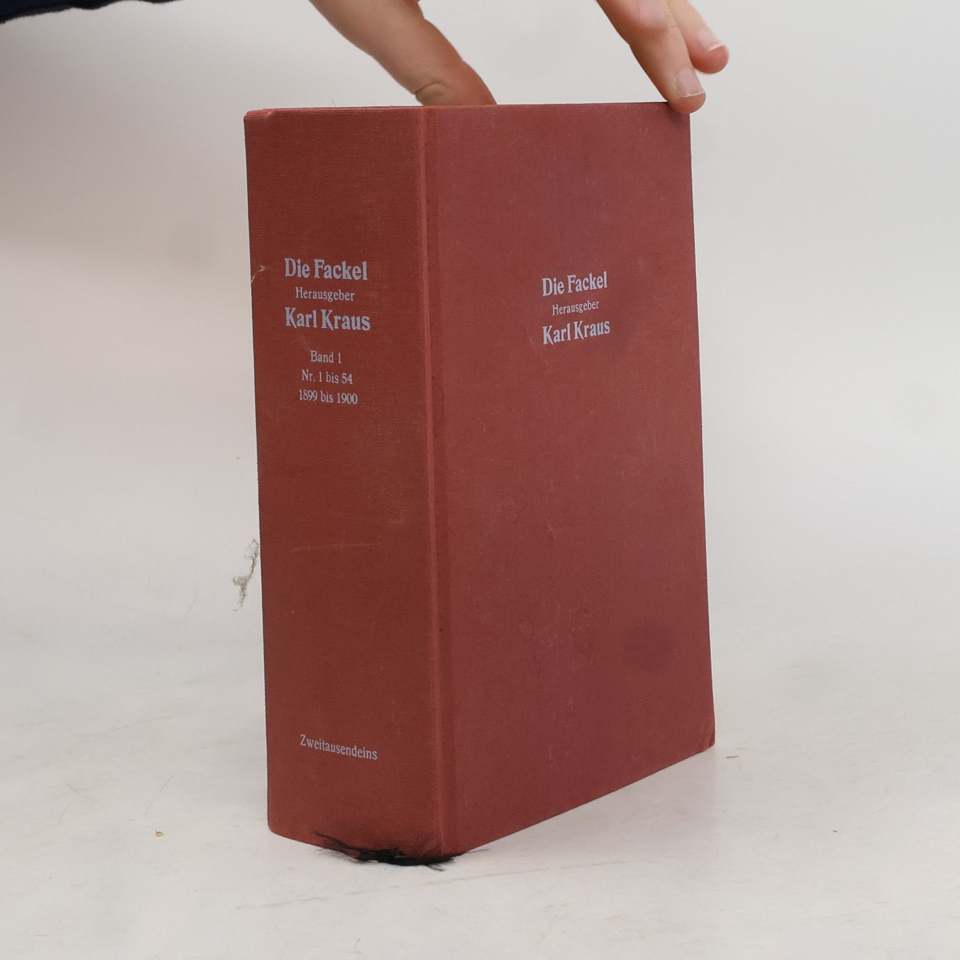 Karl Kraus Die Fackel. Band 1