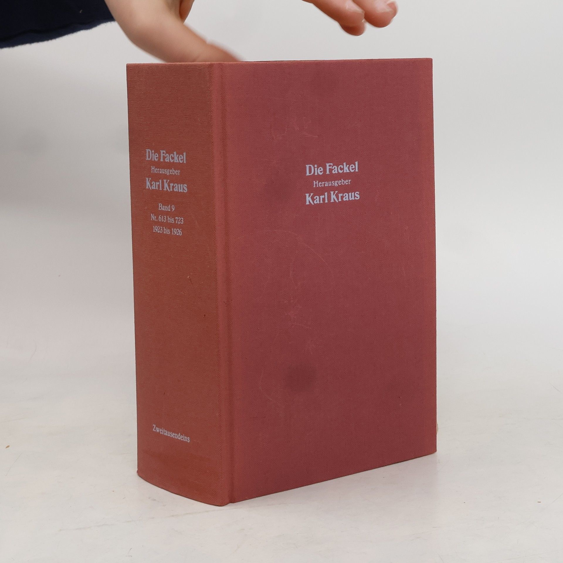 Karl Kraus Die Fackel. Herausgeber. Band 9