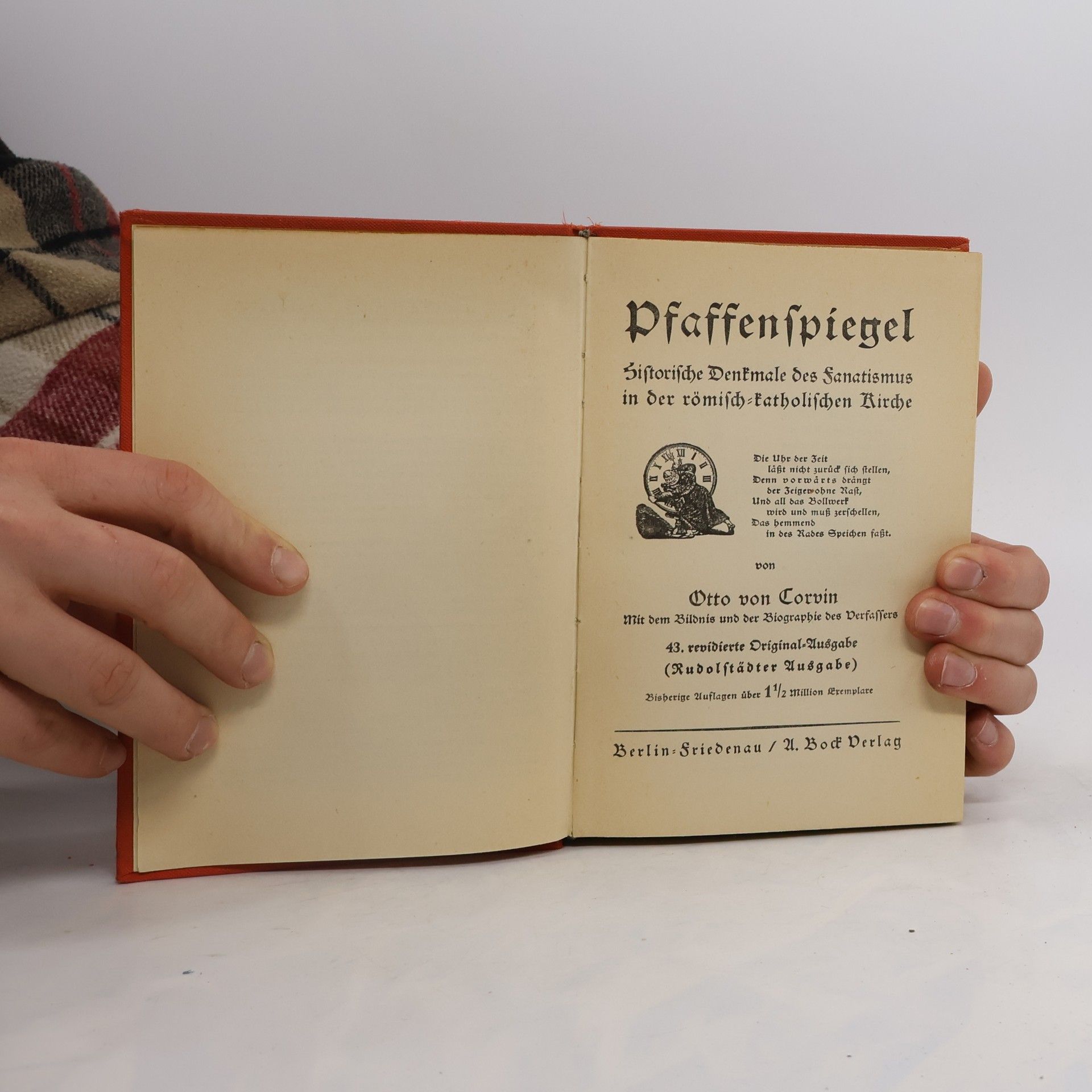 Otto J. von Corvin-Wiersbitzki Pfaffenfpiegel