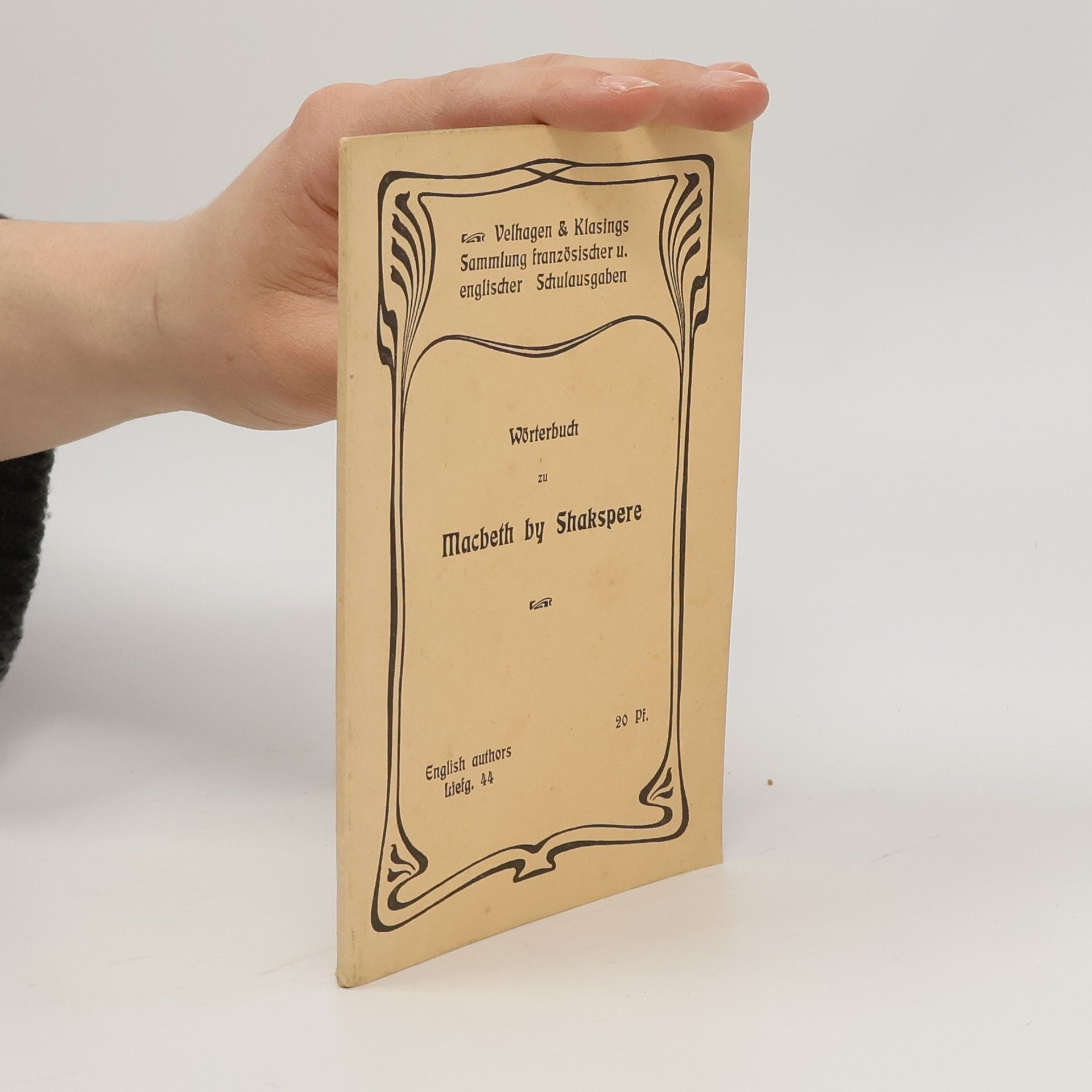 William Shakespeare Wörterbuch zu MacBeth