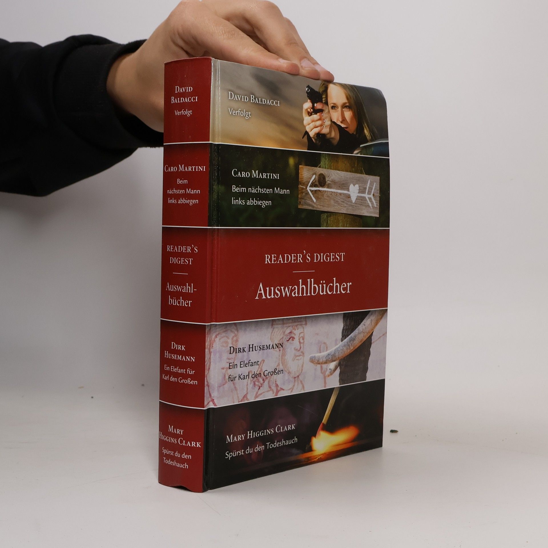 Mary Higgins Clark Reader's Digest Auswahlbücher: Verfolgt, Beim nächsten Mann links abbiegen, Ein Elefant für Karl den Großen, Spürst du den Todeshauch