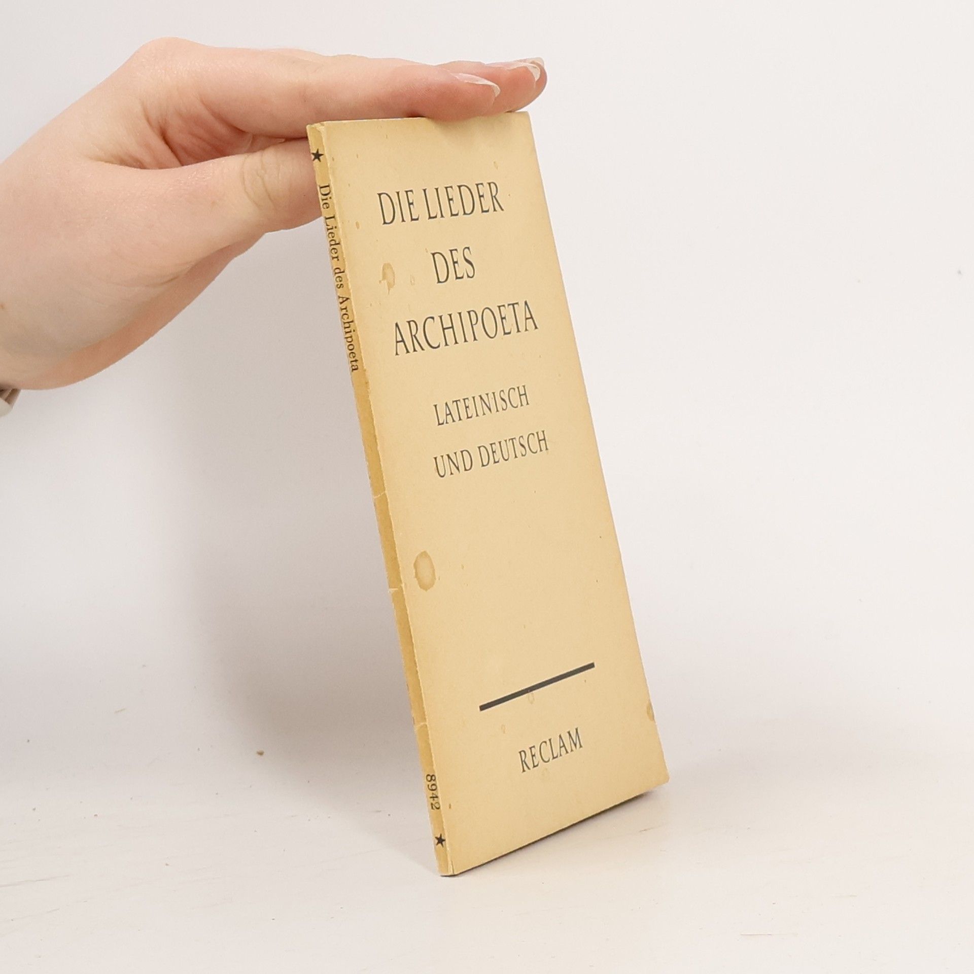 Die Lieder des Archipoeta. Lateinisch und deutsch