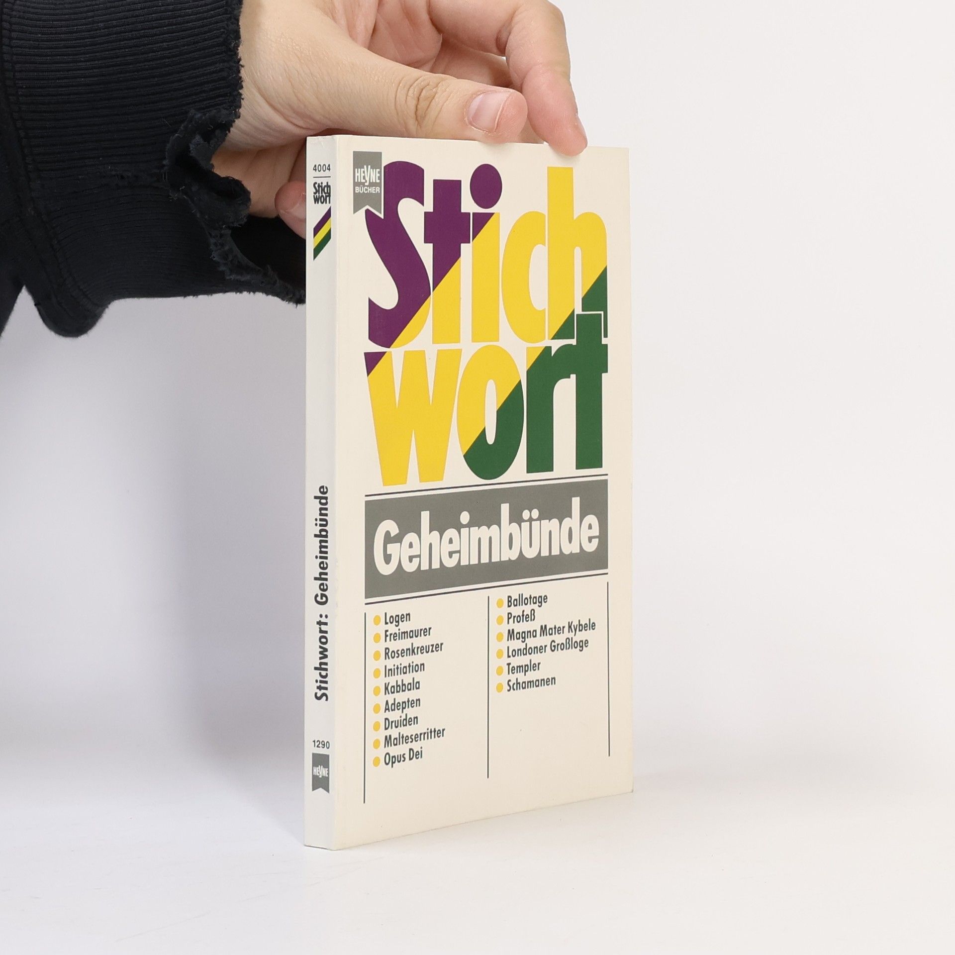 Karl Heinz Lock Stichwort Geheimbünde