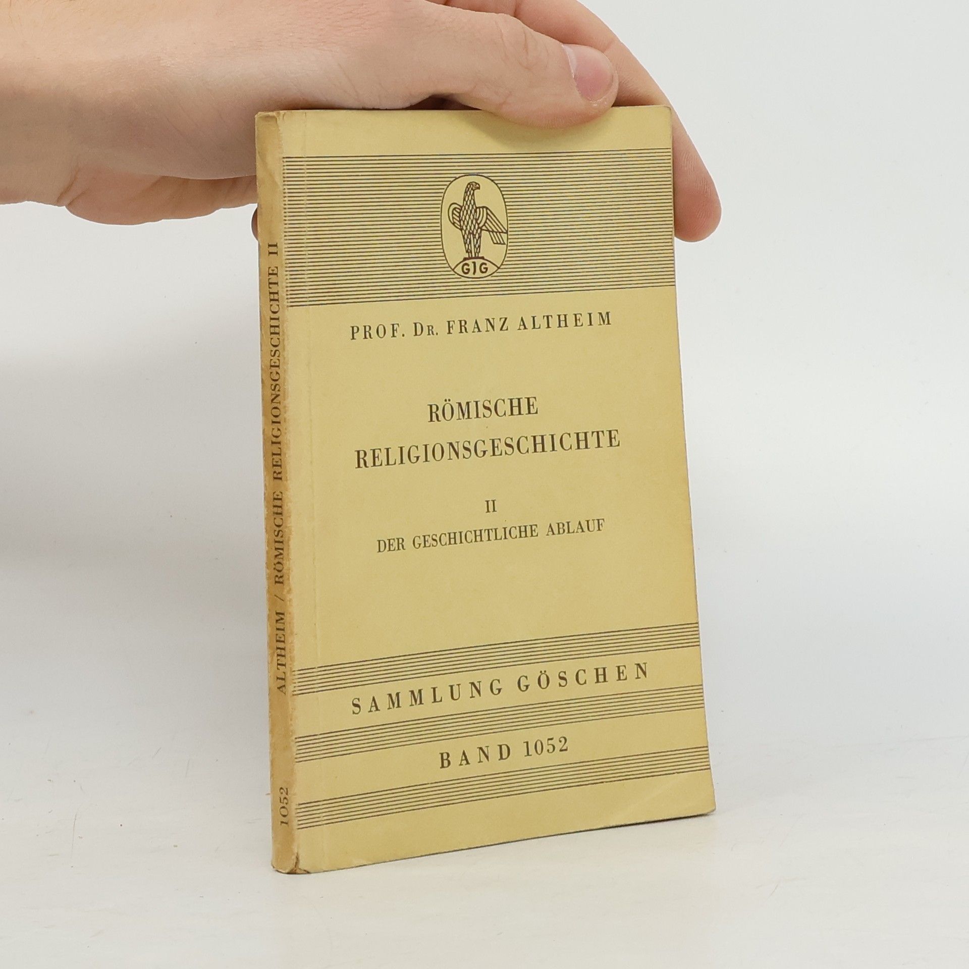 Römische Religionsgeschichte II: Der geschichtliche Ablauf