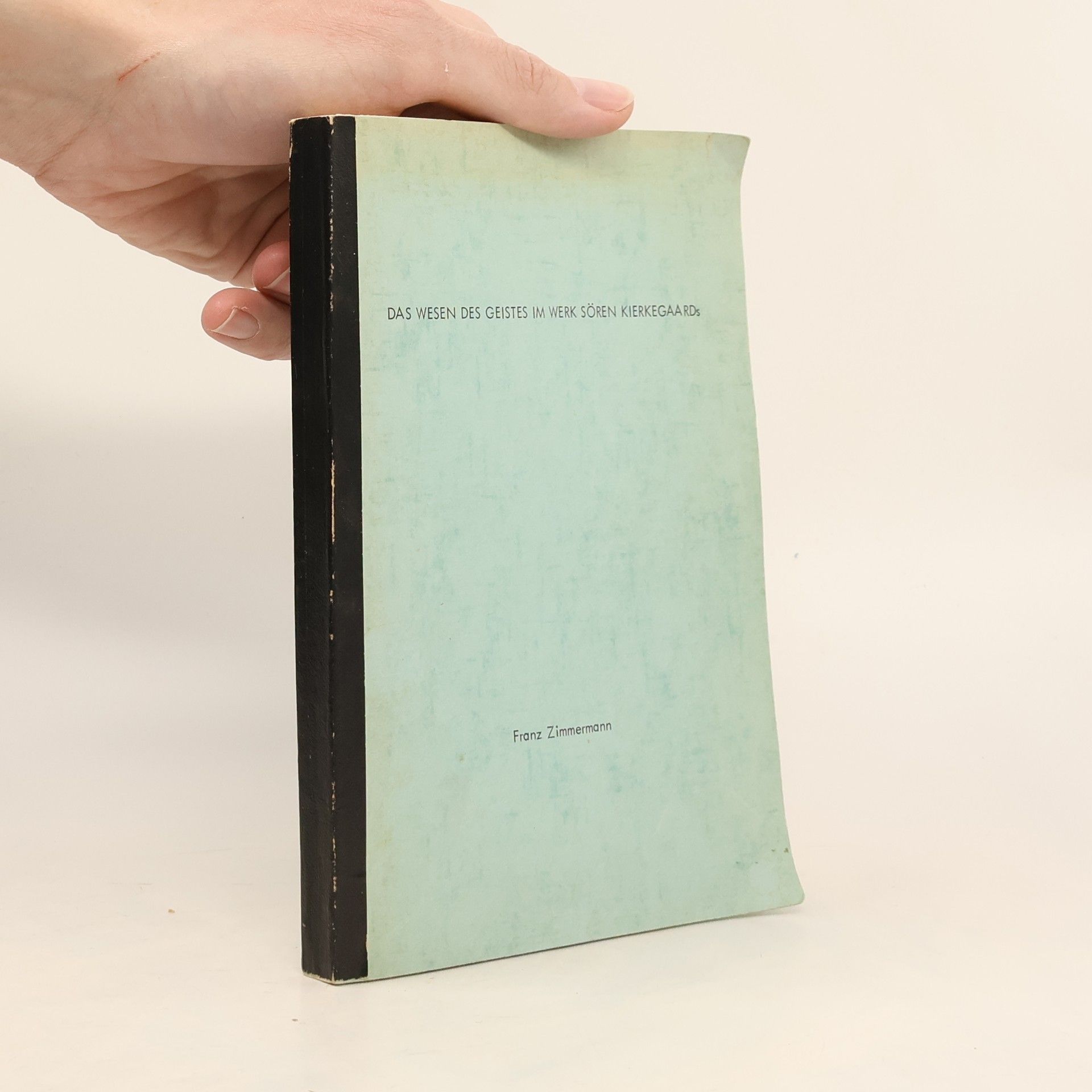 Franz Zimmermann Das Wesen des Geistes im Werk Sören Kierkegaards