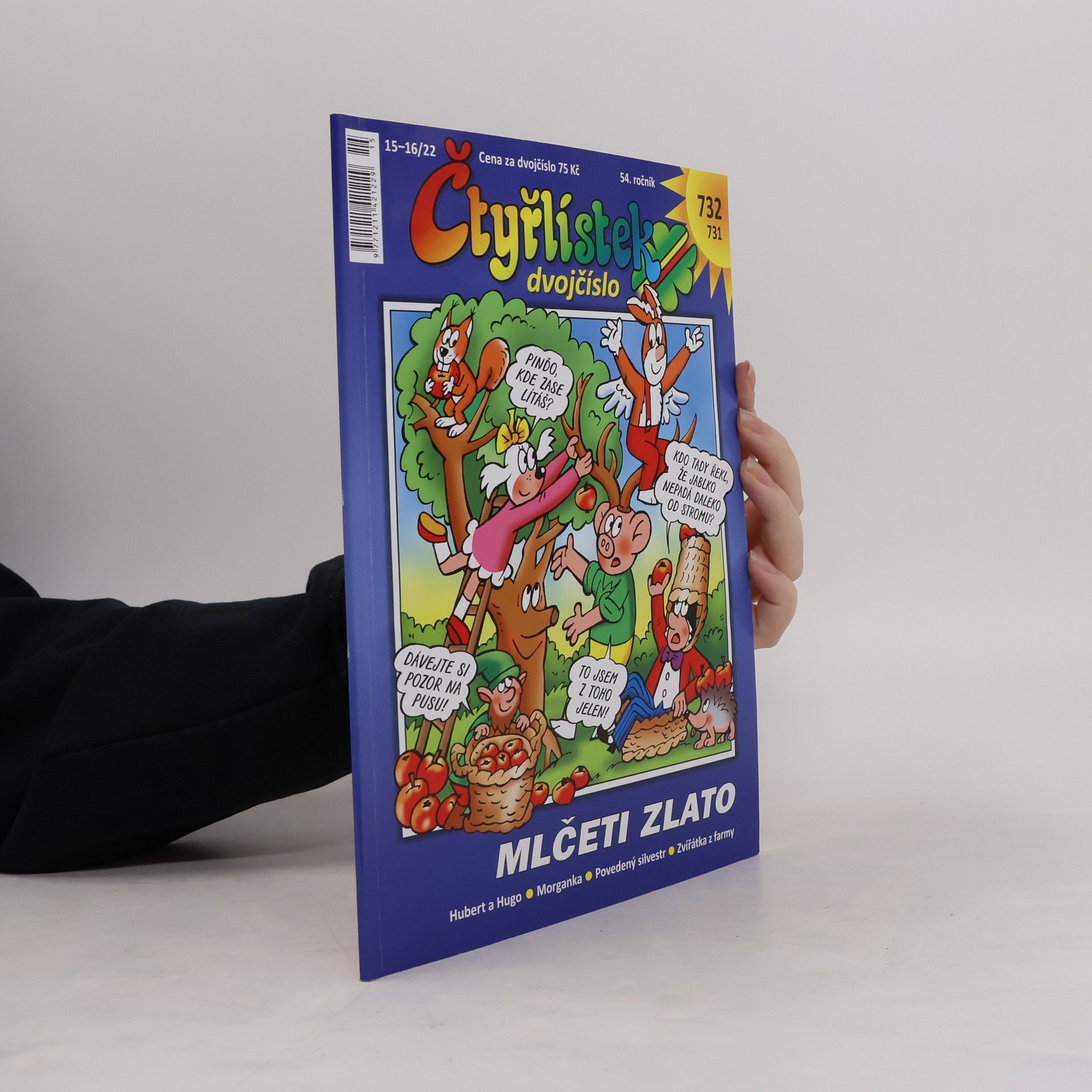Čtyřlístek dvojčíslo 731/732: Mlčeti zlato. 15-16/2022