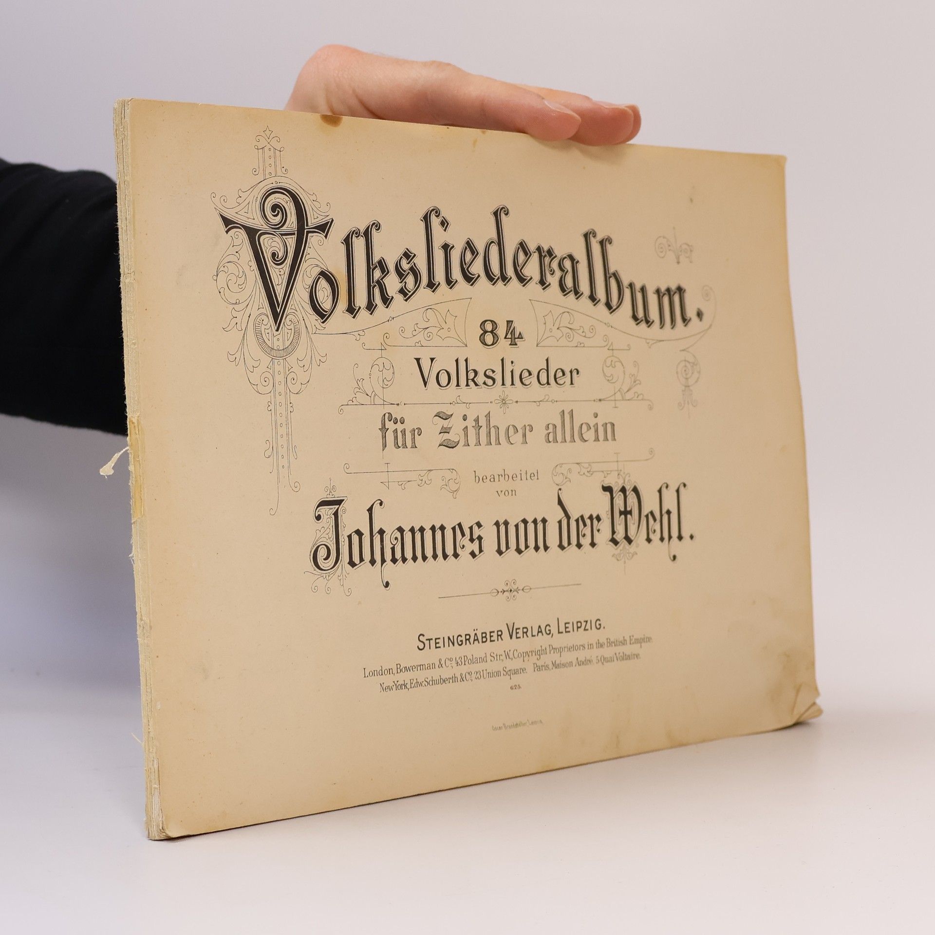 Johannes von der Wehl Volksliederalbum 84