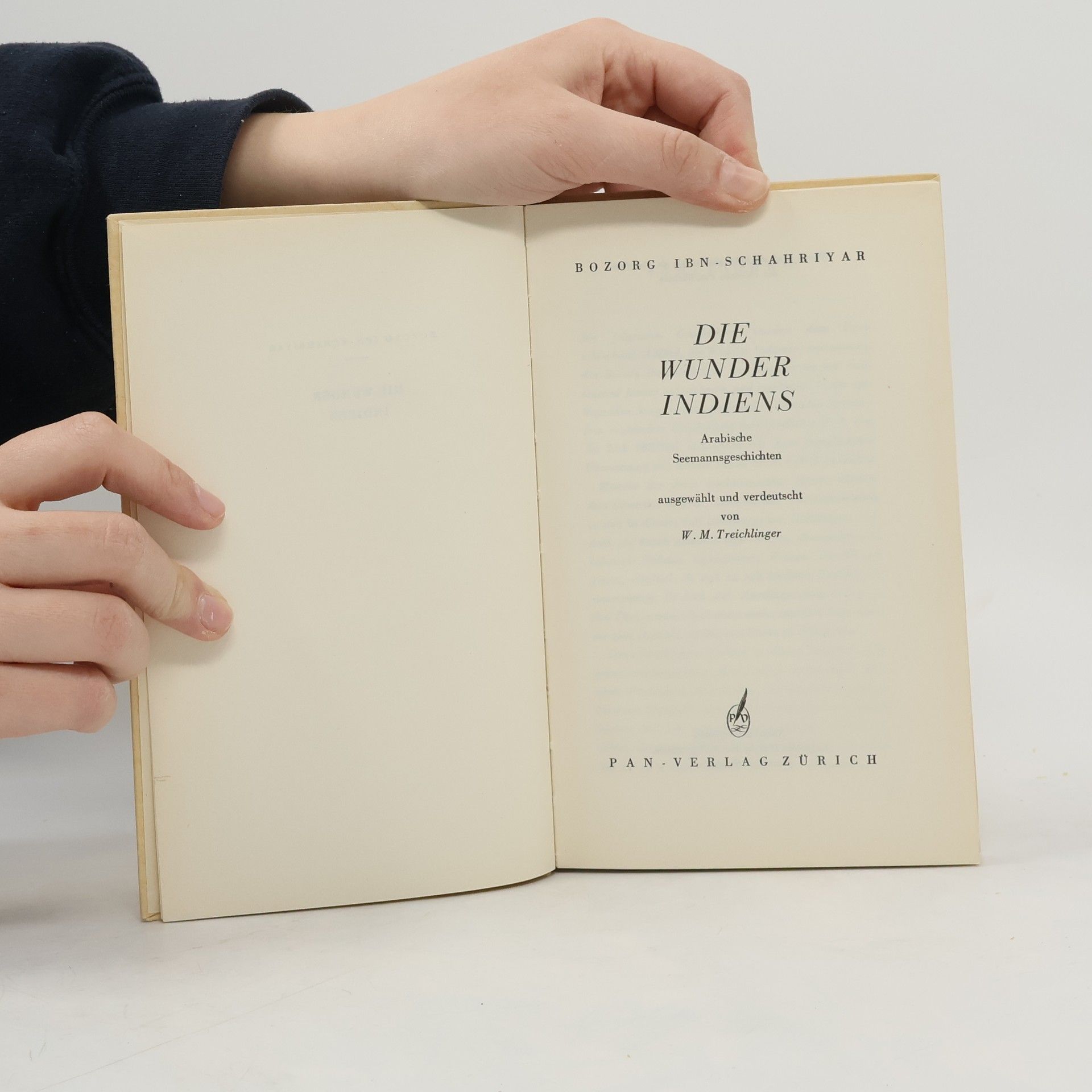 Wilhelm Michael Treichlinger Die Wunder Indiens. Arabische Seemanngeschichten