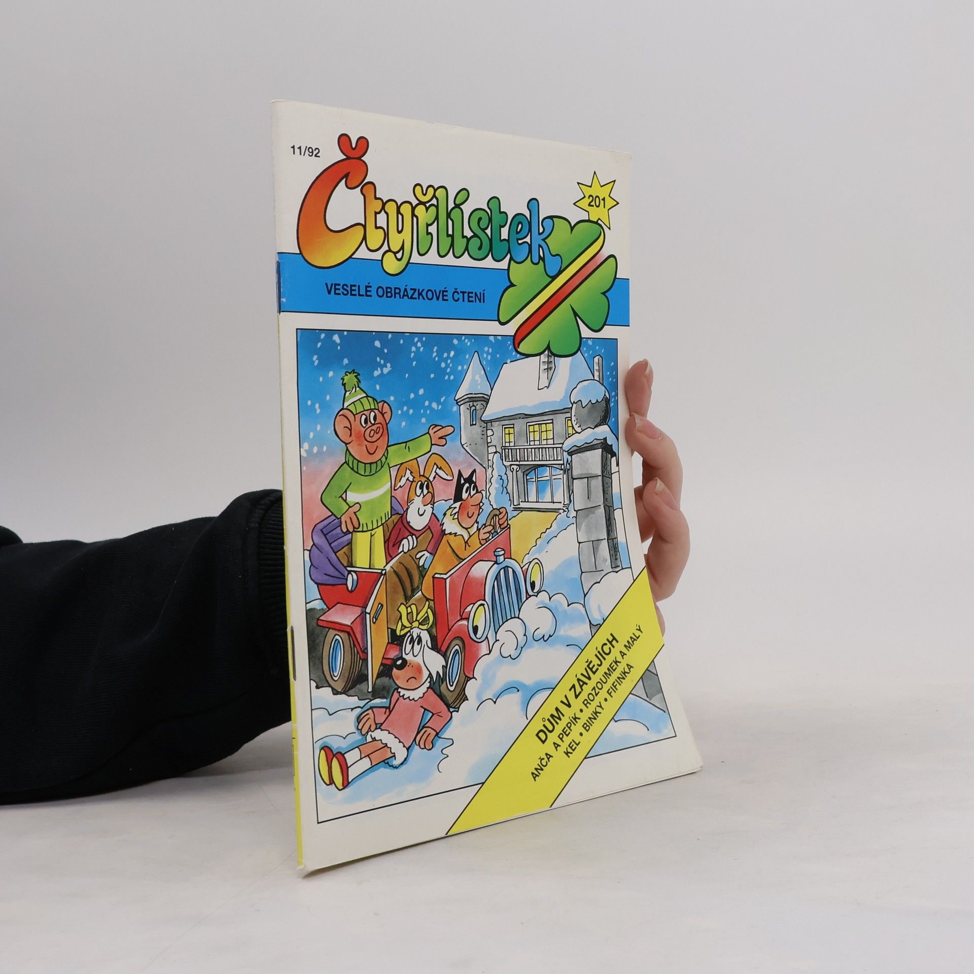 AA.VV. Čtyřlístek 201, 11/1992. Dům v závějích