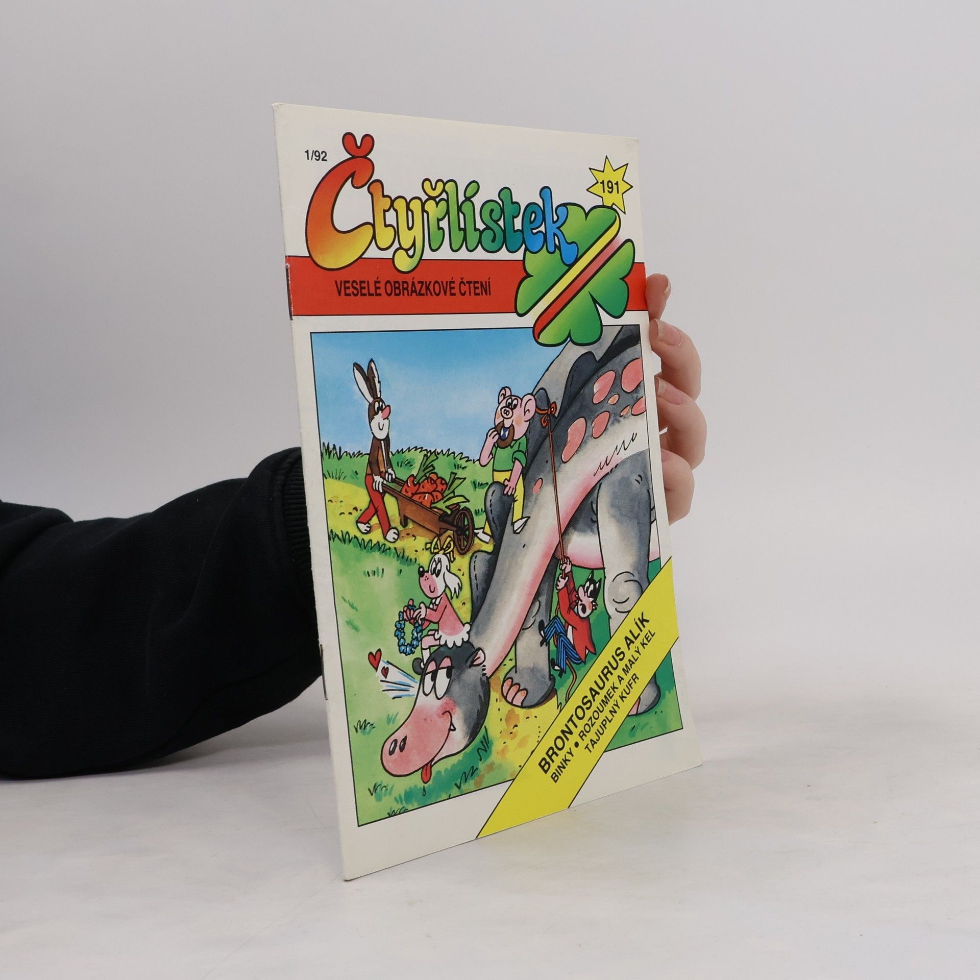 Autorenkollektiv Čtyřlístek 191, 1/1992. Brontosaurus Alík