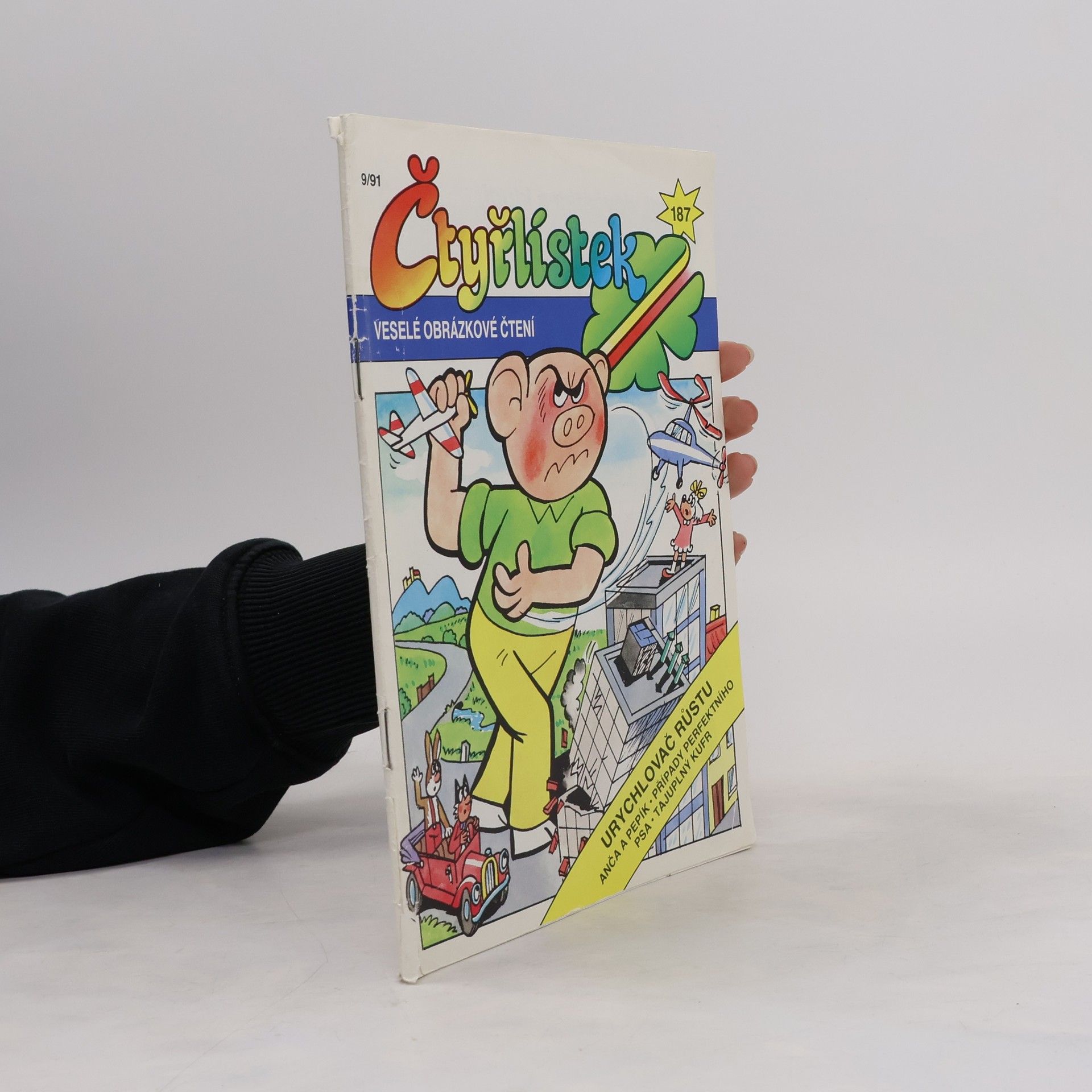 Autorenkollektiv Čtyřlístek 187. Urychlovač růstu 9/1991