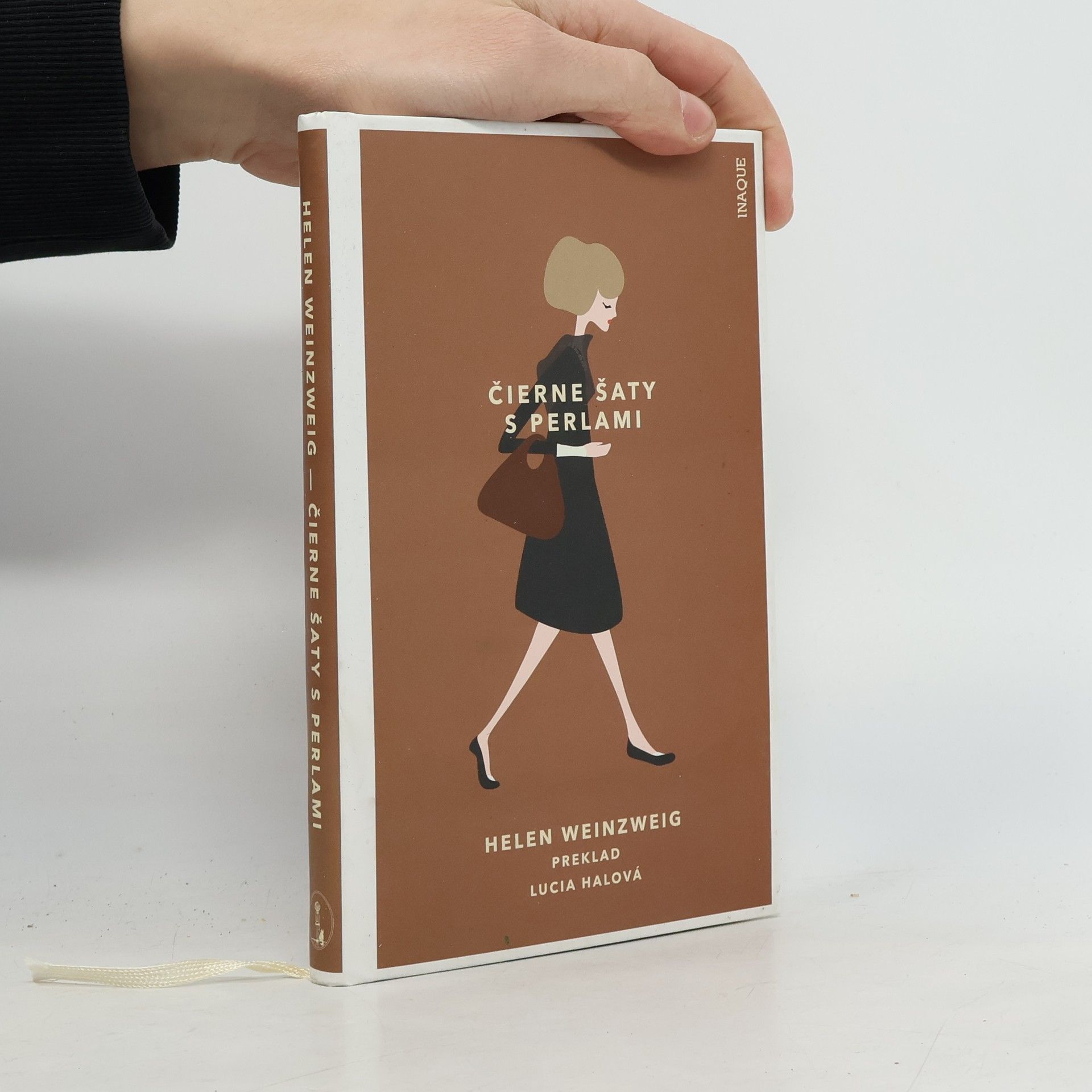 Helen Weinzweig Čierne šaty s perlami