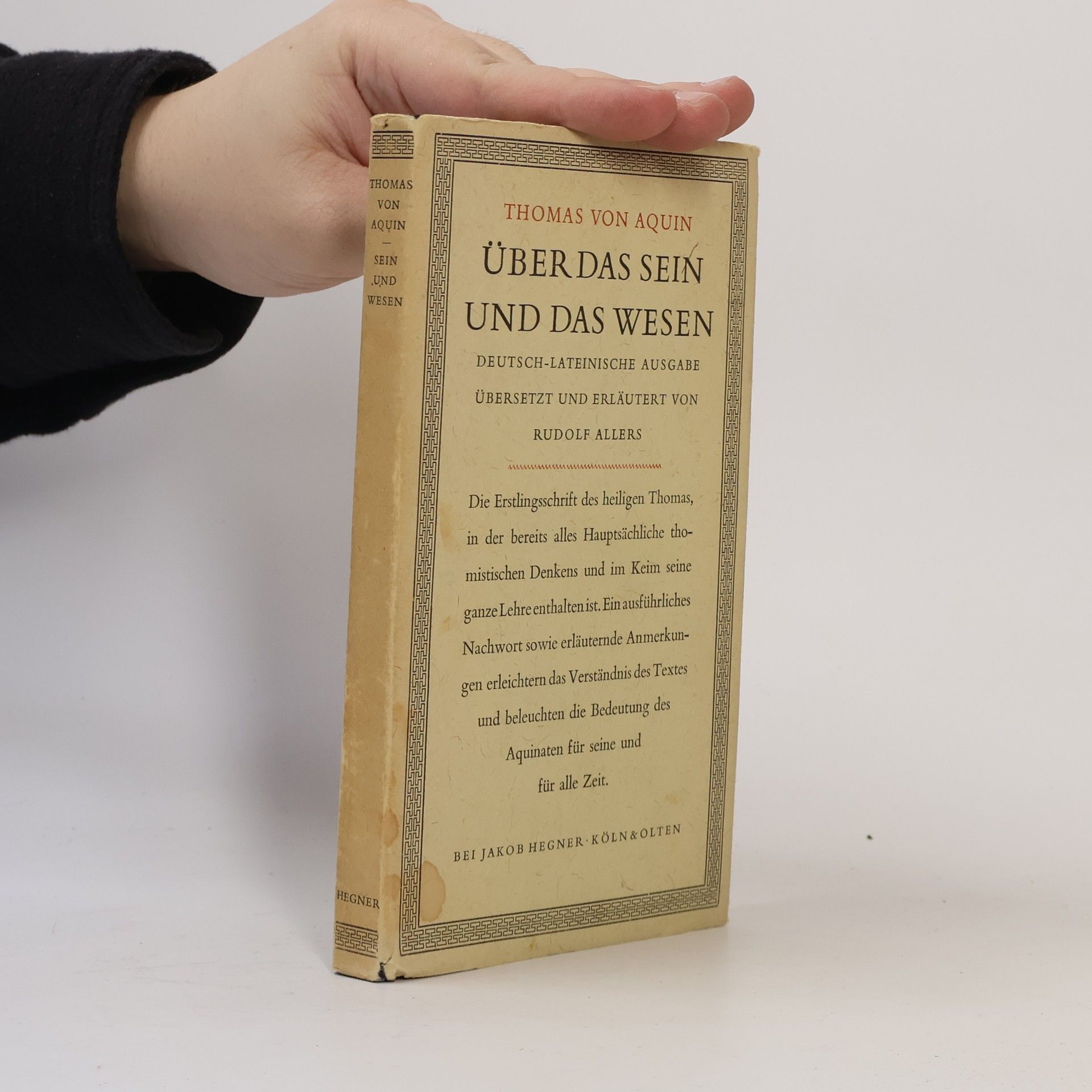 Über das Seiende und das Wesen