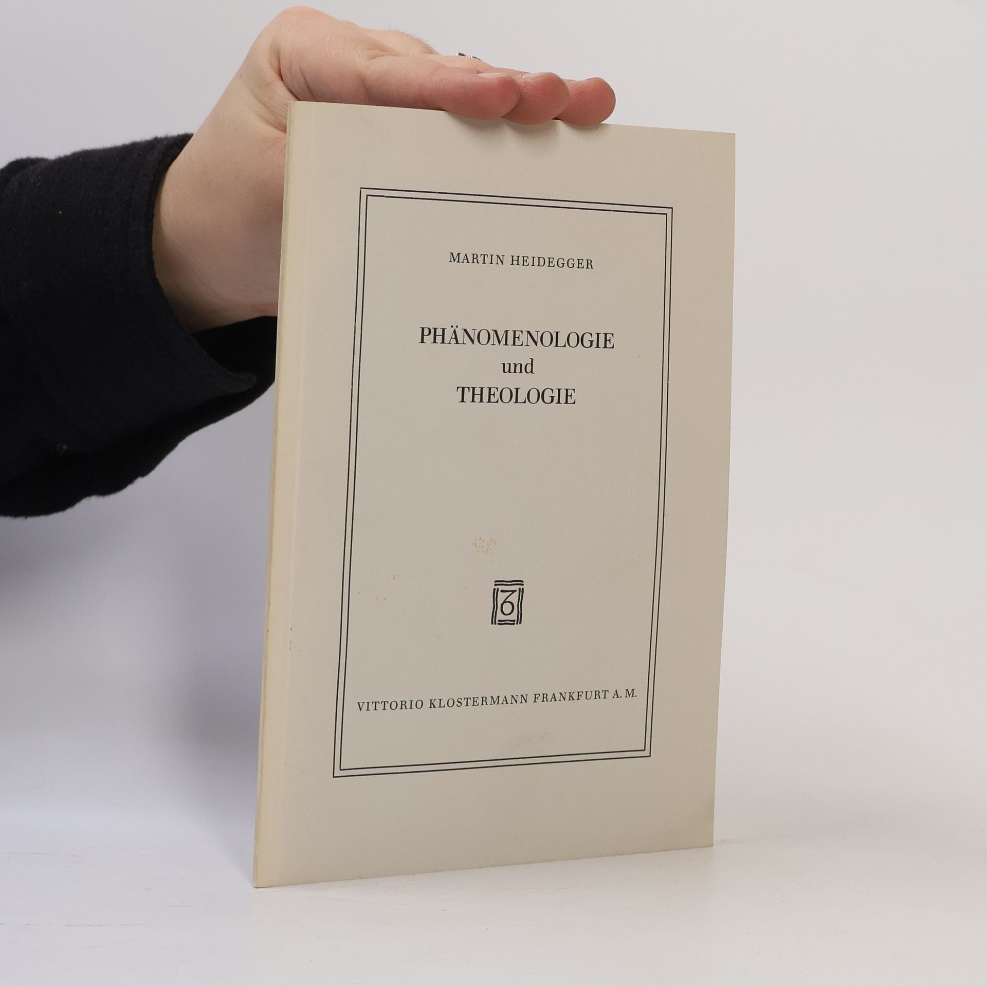 Martin Heidegger Phänomenologie und Theologie