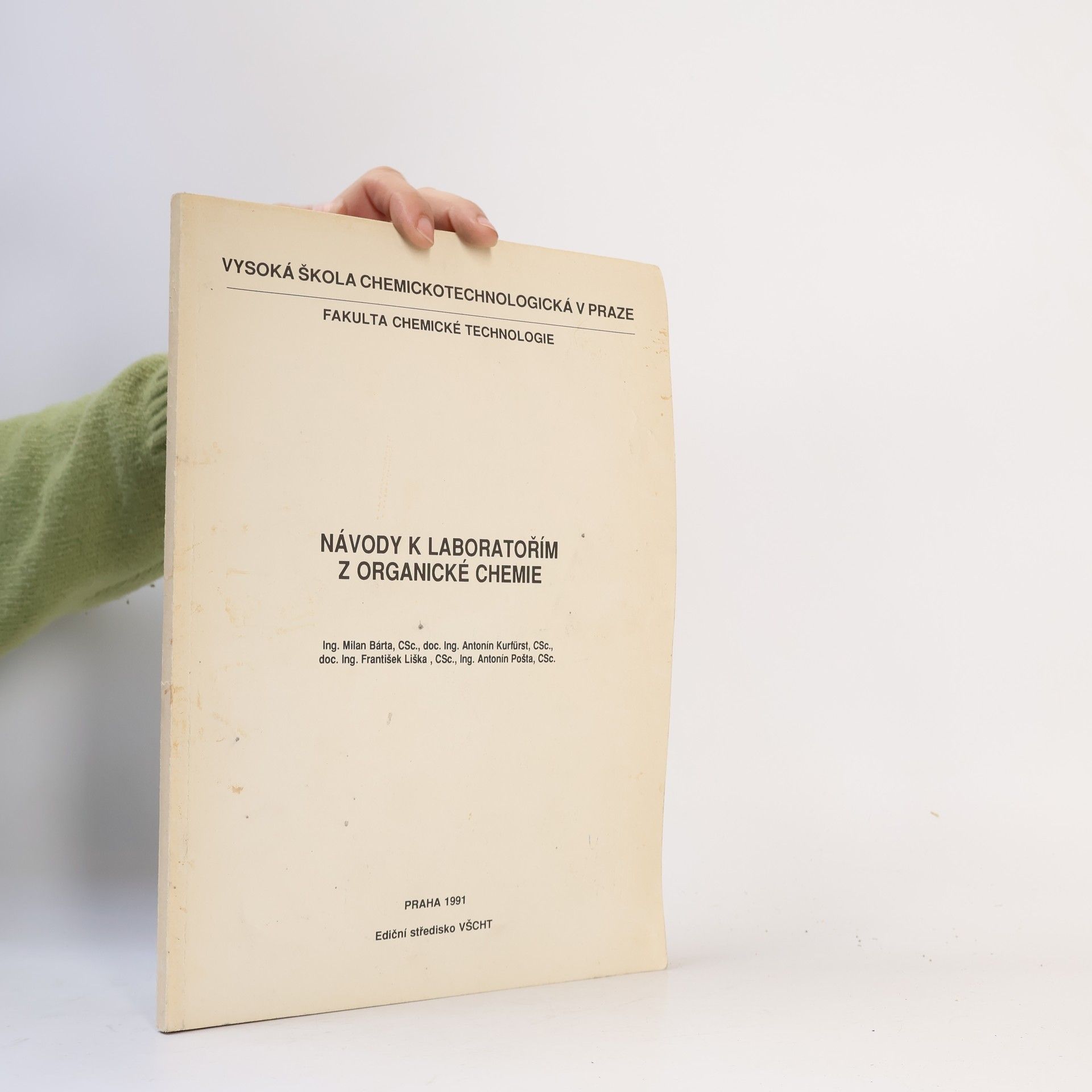 Milan Bárta Návody k laboratořím z organické chemie