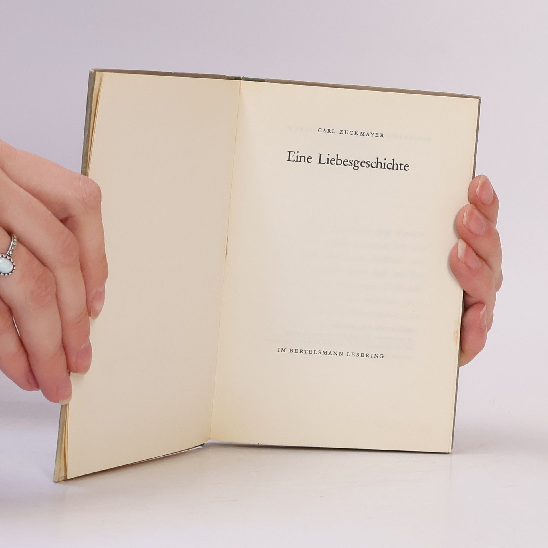 Carl Zuckmayer Eine Liebesgeschichte